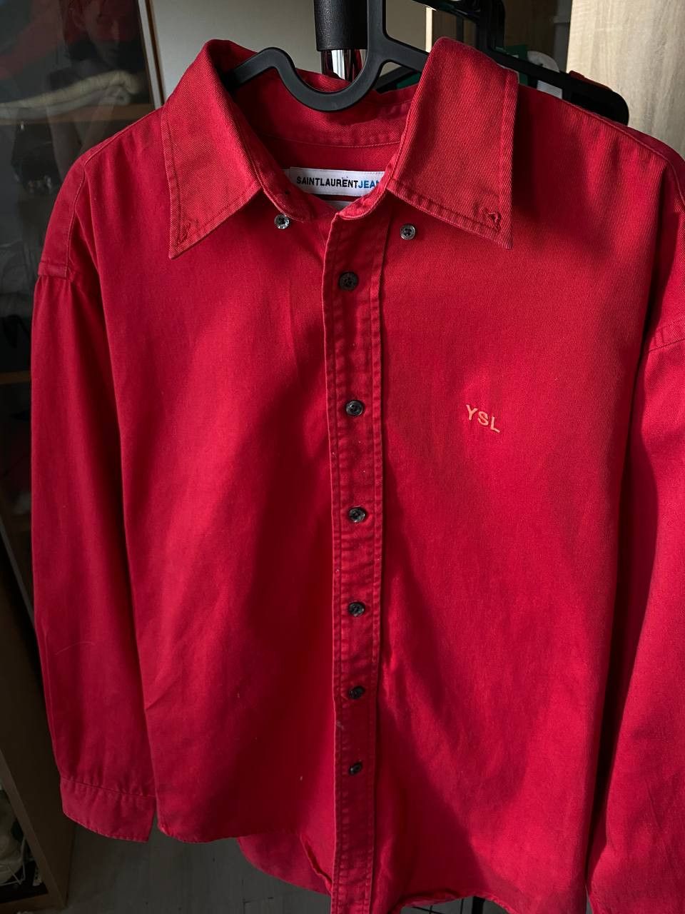 Vintage × Yves Saint Laurent Vinatge Yves Saint Laurent Shirt 90's Overshirt Luxury Size US M / EU 48-50 / 2 - 2 Thumbnail