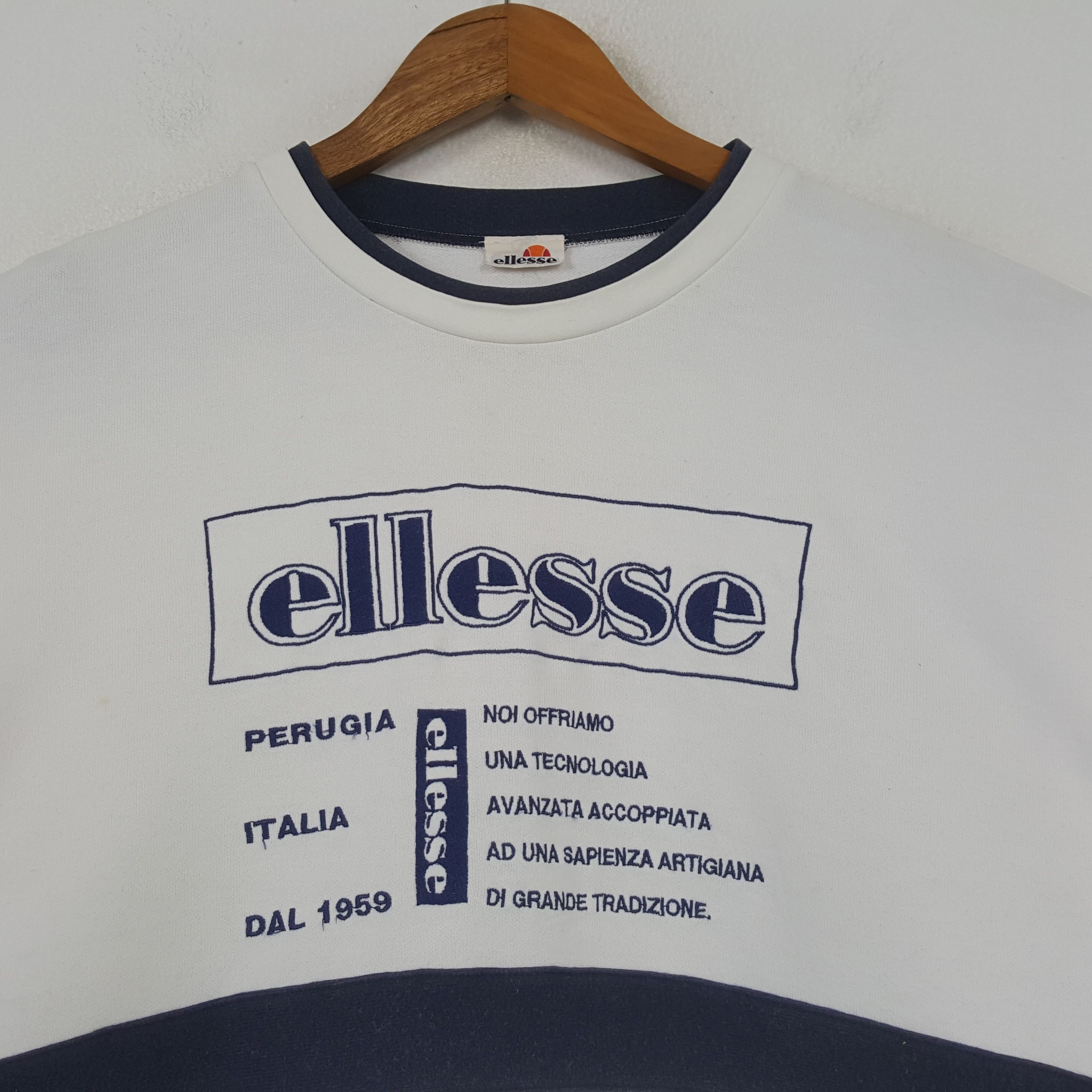 Ellesse × Vintage Vintage ELLESSE Italian Sportswear Sweatshirt C293N16 Size US L / EU 52-54 / 3 - 2 Thumbnail