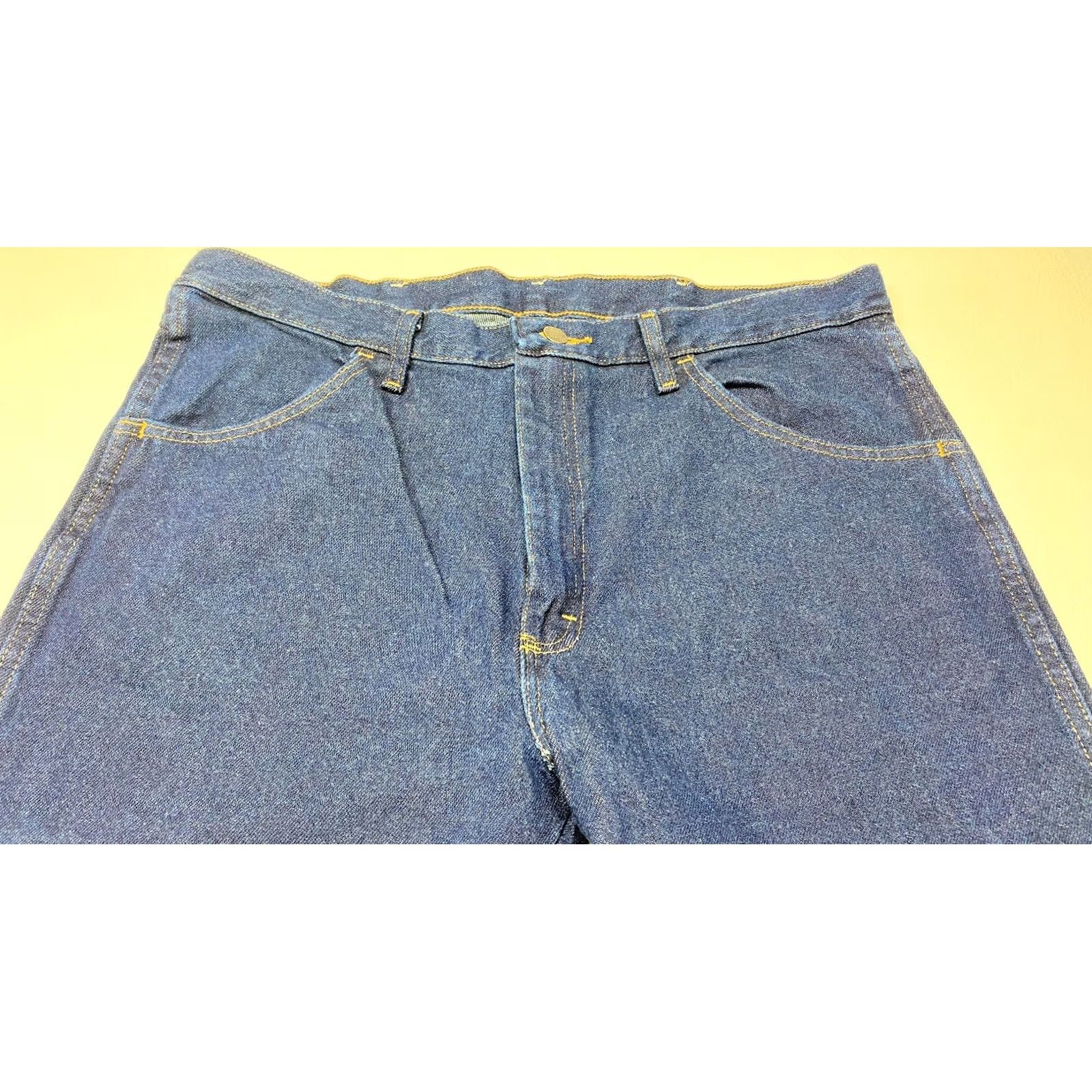 Wrangler Rustler Wrangler Jeans Men 36X34 Straight Reg Fit Heavyweight 87619PW DARK BLUE Size US 36 / EU 52 - 5 Thumbnail