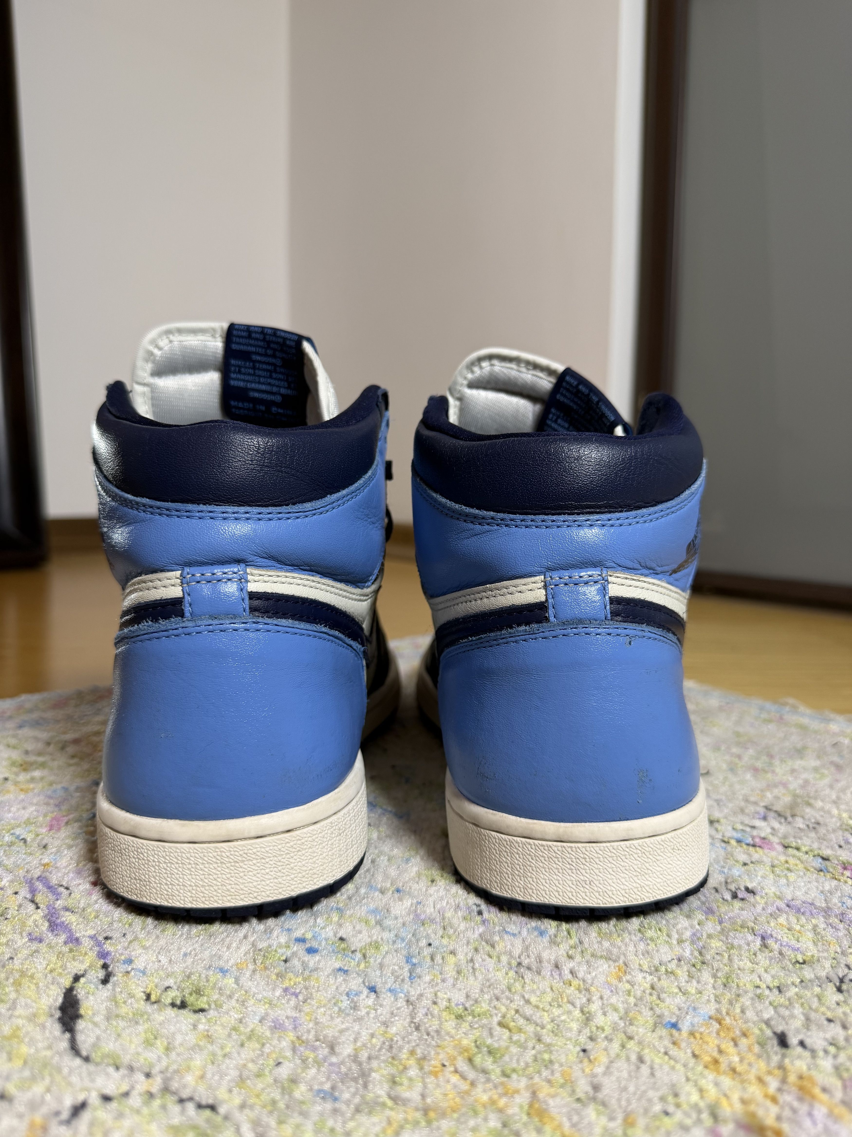 Jordan Brand Nike Air Jordan 1 Retro High OG 'Obsidian' Sneakers Size US 11 / EU 44 - 7 Thumbnail
