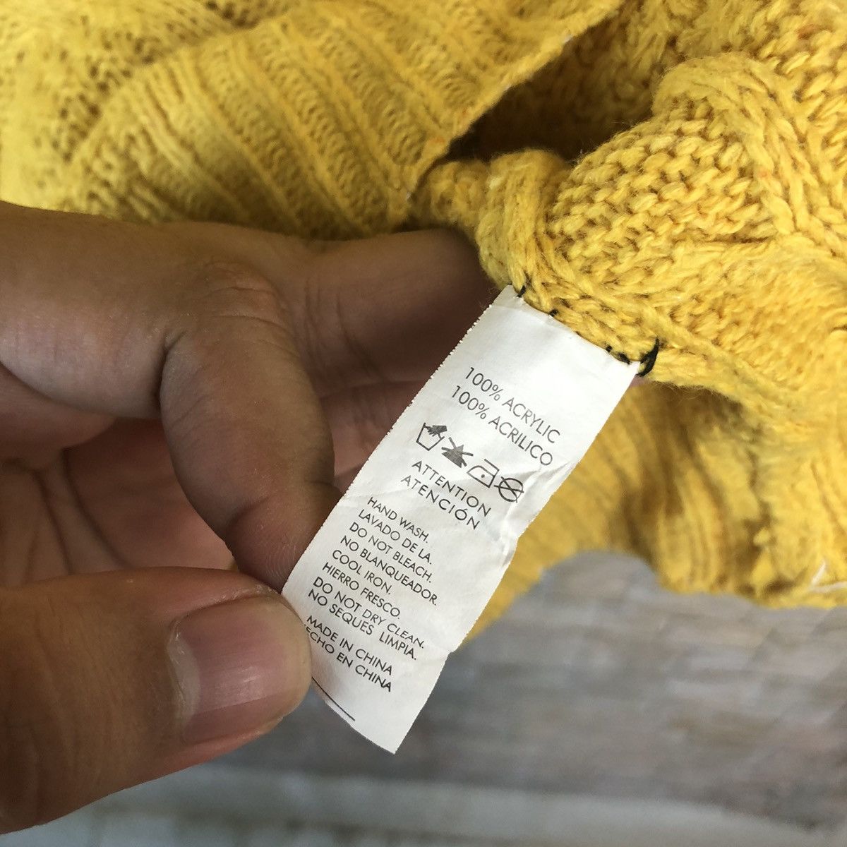 Homespun Knitwear × Japanese Brand × Vintage Japanese Brand Yellow cable Knitwear #A929 Size S / US 4 / IT 40 - 9 Thumbnail