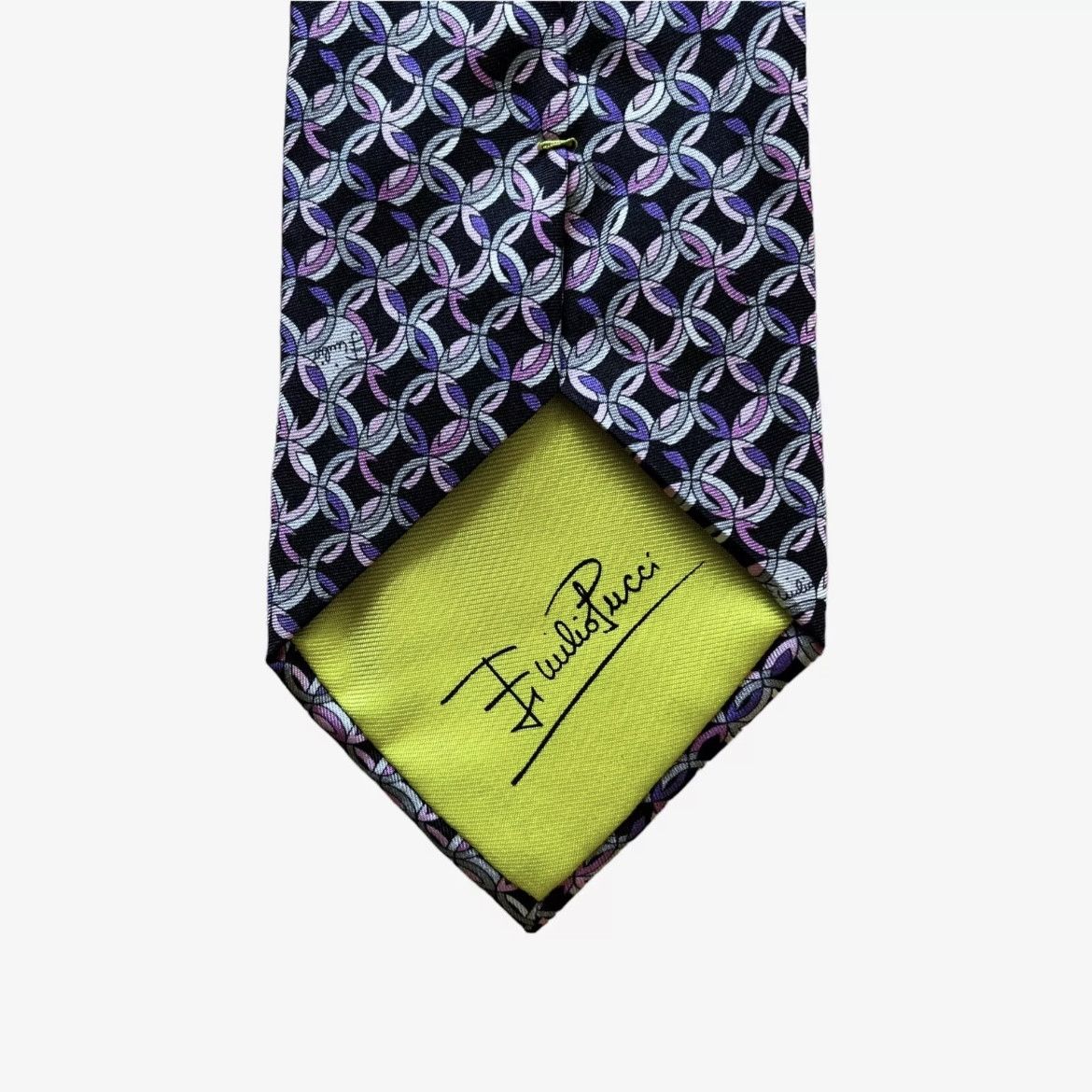 Vintage Vintage 90s Emilio Pucci Firenze Abstract Print Silk Tie Size ONE SIZE - 5 Thumbnail