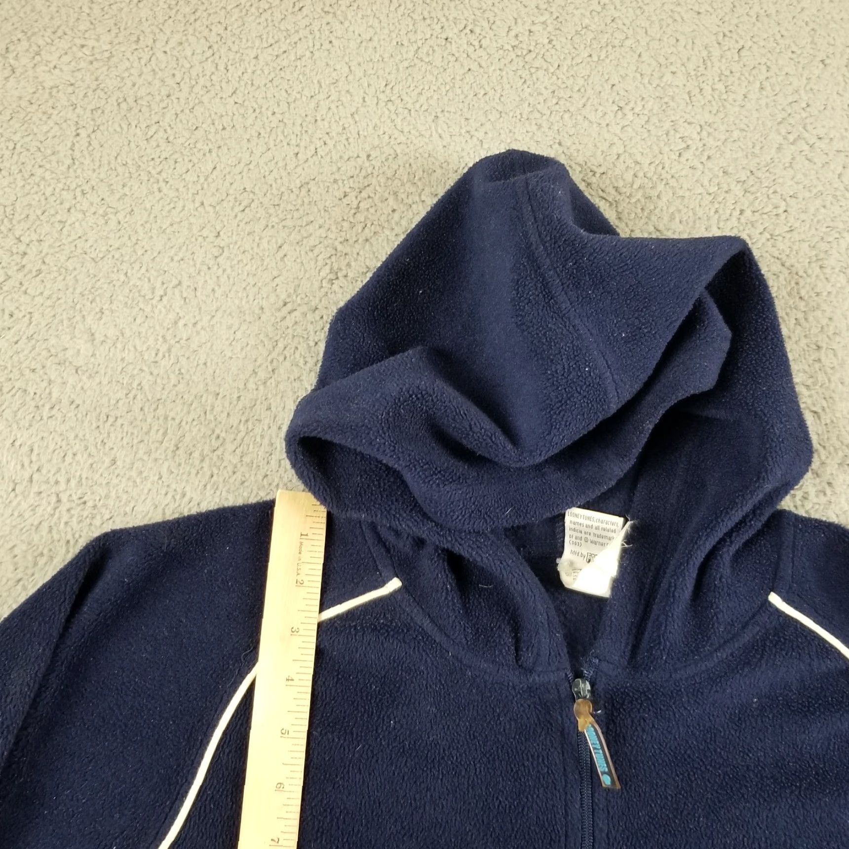 Vintage VINTAGE Looney Tunes Hoodie Taz Embroidered Plus Women 24 Blue 90s Cartoon TGTS Mens/Womens Size 4XL / US 24-26 - 3 Thumbnail