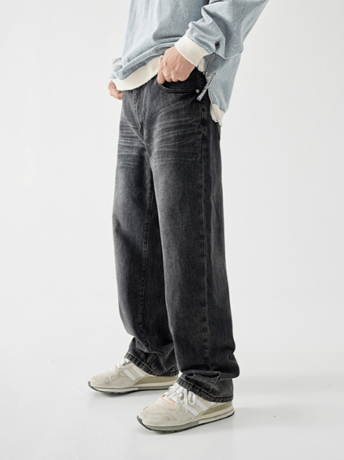 Japanese Brand Vintage clanfit washed whisker jeans straight leg Size US 32 / EU 48 - 2 Thumbnail