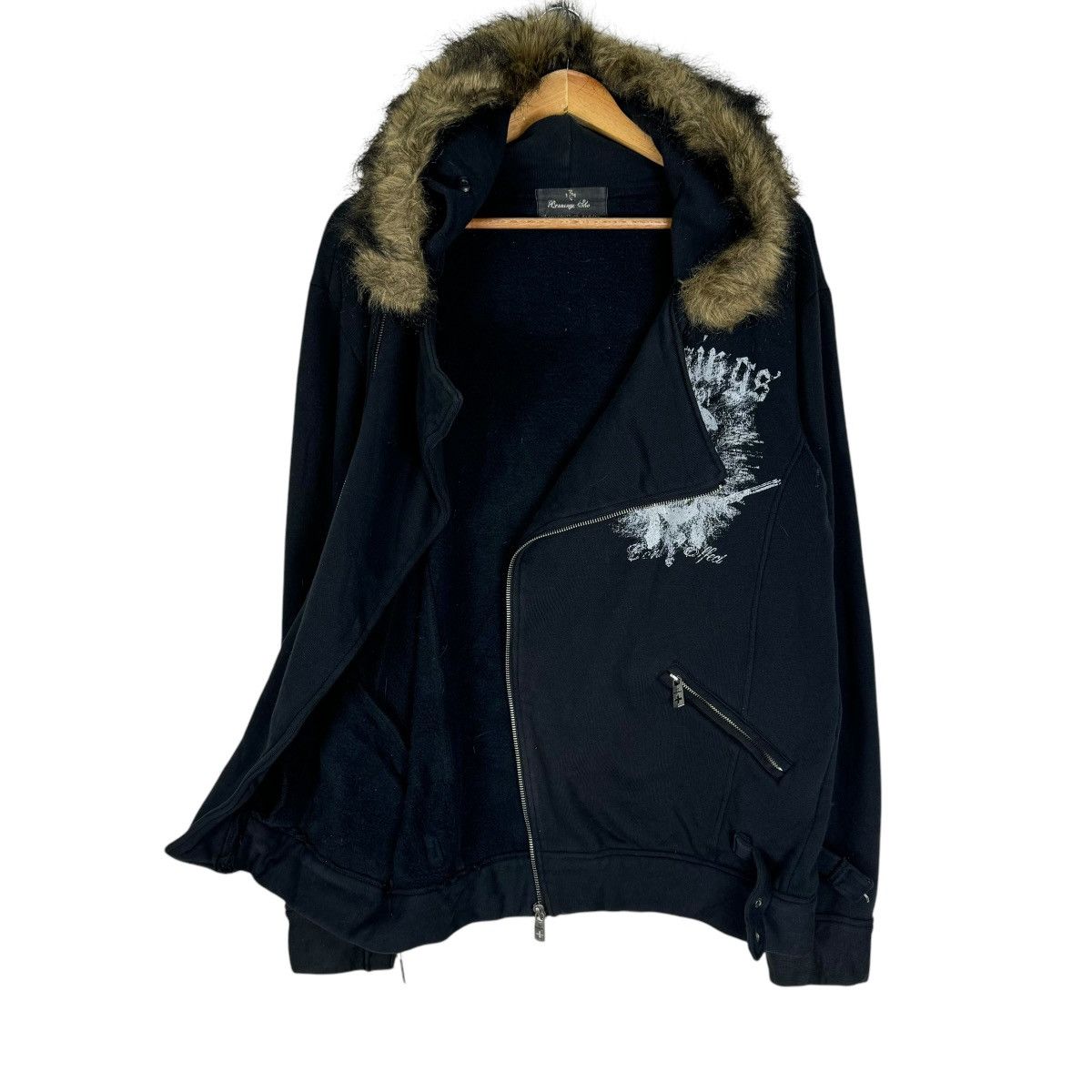 If Six Was Nine ☀️BERNINGS SHO HOODIE FUR SKULL SWEATSHIRT Size US L / EU 52-54 / 3 - 10 Thumbnail