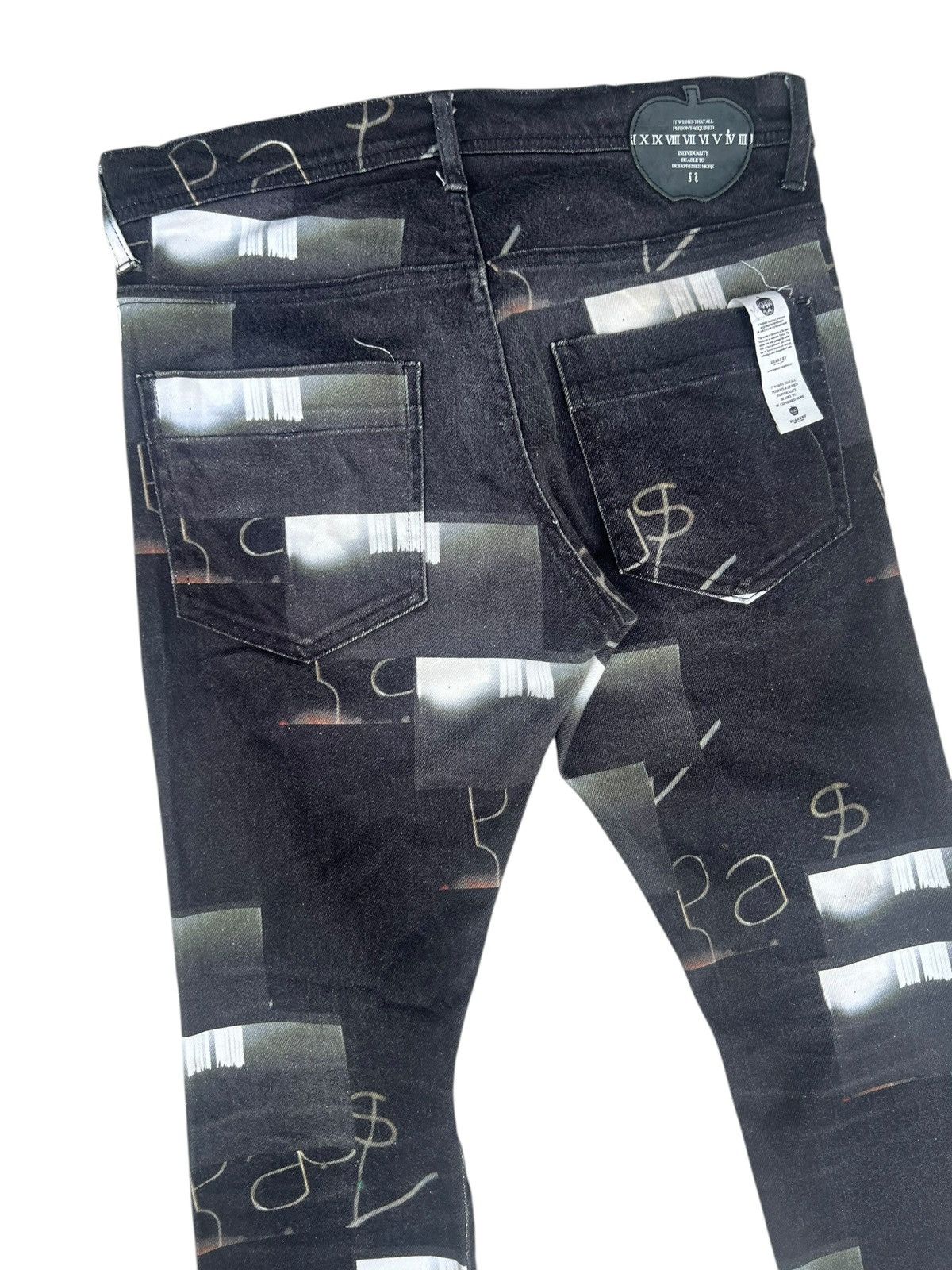 SHAREEF Vintage Shareef Japan All Printed Denim Jeans Size US 29 - 11 Thumbnail