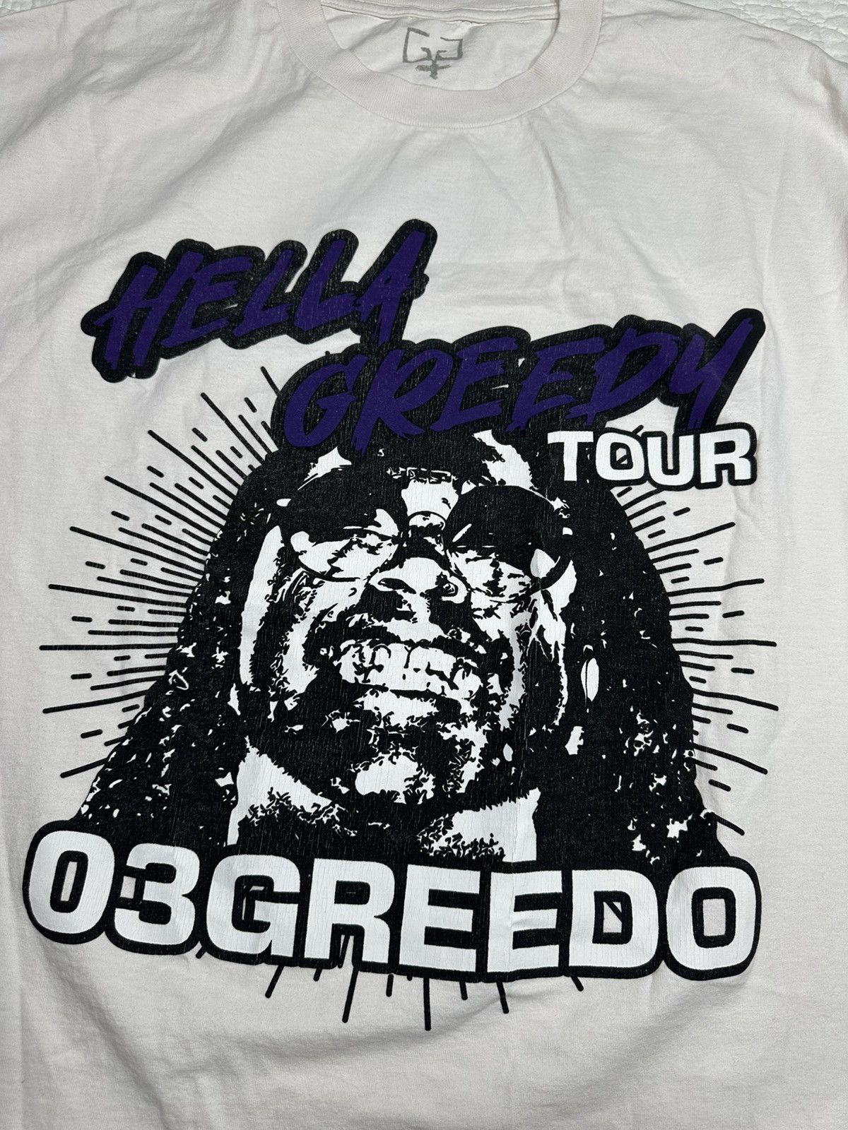 Band Tees 03 Greedo Hella Greedy Tour Tee/ Brand New Rare Style XL Size US XL / EU 56 / 4 - 3 Thumbnail