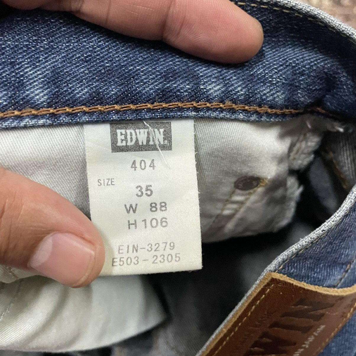 Edwin 🔥Vintage Edwin 404 Washed Regular Fit Distress Denim Jeans Size US 36 / EU 52 - 14 Thumbnail