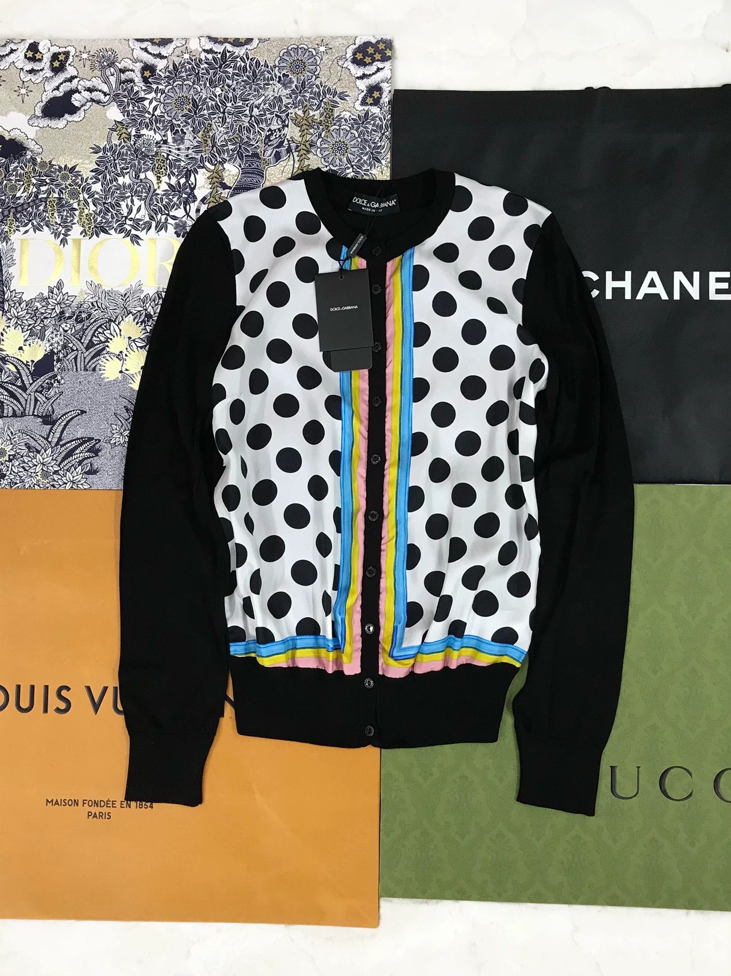 Dolce & Gabbana Dolce Gabbana Silk Cardigan Size M / US 6-8 / IT 42-44 - 1 Thumbnail