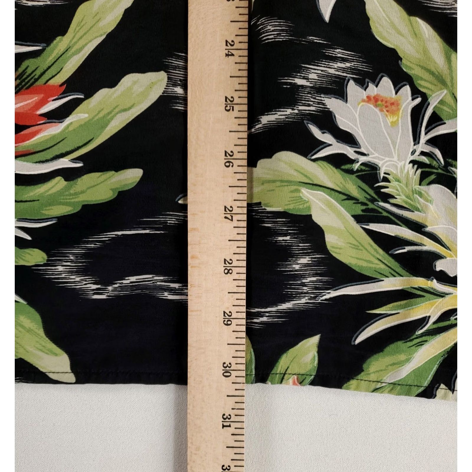 Vintage Avanti Shirt Hawaiian Silk Floral Short Sleeve Mens XL Black Loop Collar Size US XL / EU 56 / 4 - 6 Thumbnail