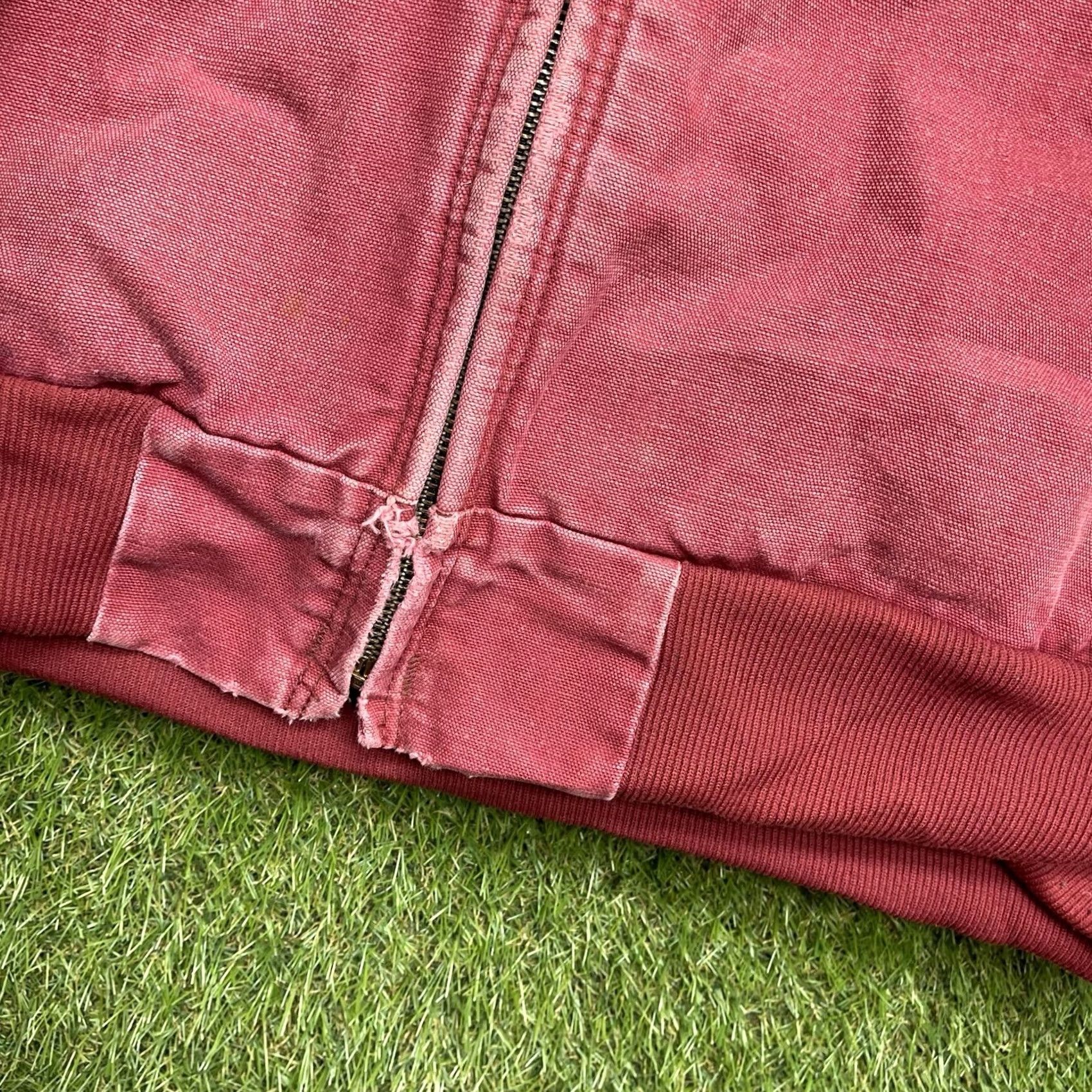 Carhartt Vintage Carhartt Jacket Mens 3XL Red Duck Canvas Hooded Lined J158-DKR - Workwear Overcoat Jacket Mens 3XL Red Canvas Hooded Lined Size US XXL / EU 58 / 5 - 5 Thumbnail