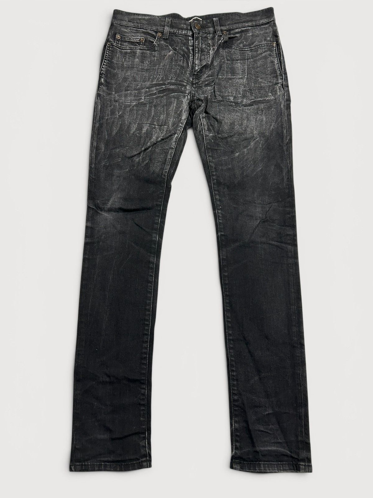 Saint Laurent Paris 2019 D02 Waxed Denim Size US 31 - 1 Thumbnail