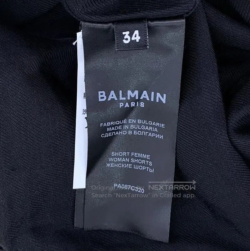 Balmain Balmain Black Cotton Women's Shorts . Size 22" - 8 Thumbnail