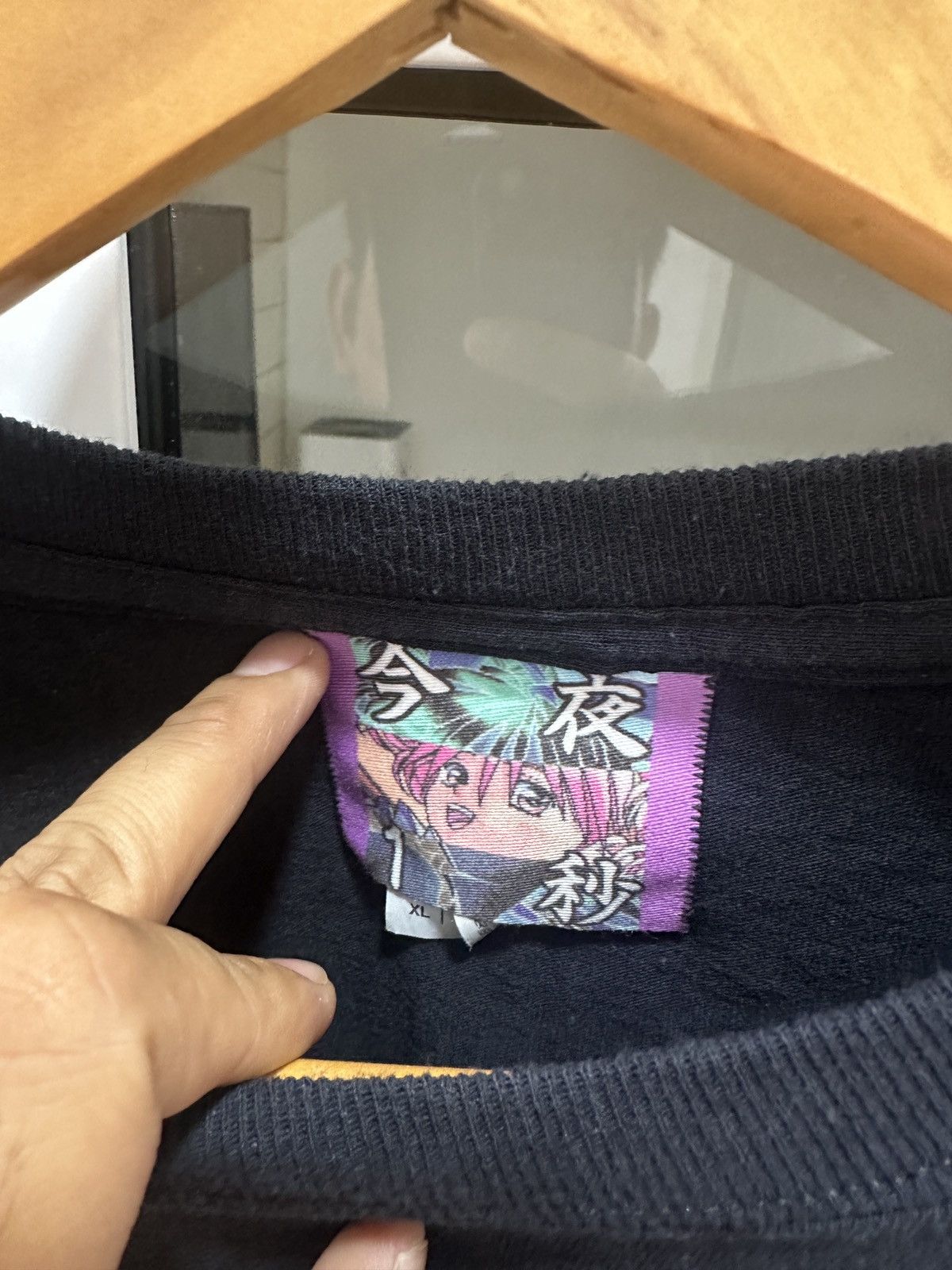 Anime Japanese Brand Tonight 1 Second Blood Tube “Kill You” L/S Size US L / EU 52-54 / 3 - 6 Thumbnail
