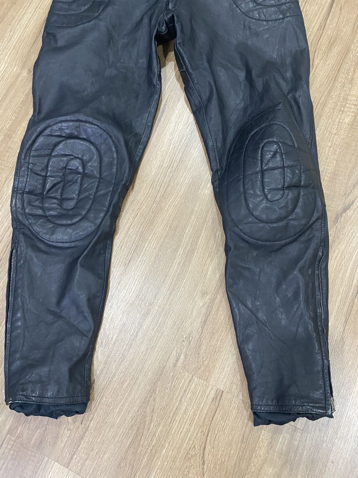 Vintage Vintage bikers leather pants Size US 30 / EU 46 - 4 Thumbnail
