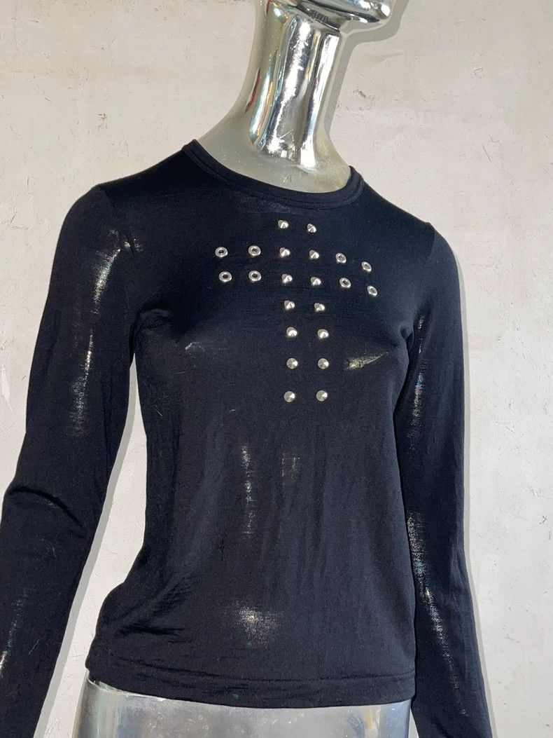 Comme des Garcons Comme Des Garcons Out of print studded long sleeve top top Size S / US 4 / IT 40 - 3 Thumbnail