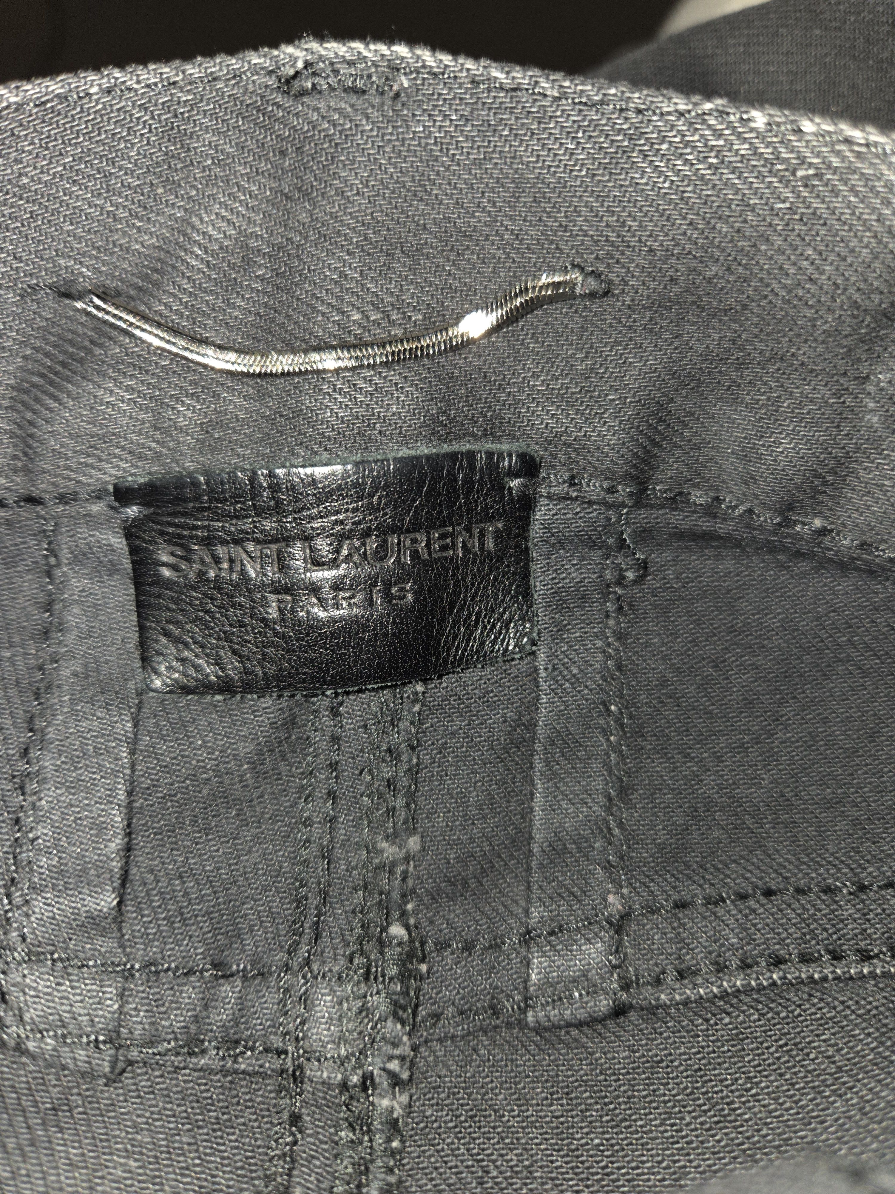 Saint Laurent Paris Saint Laurent D04 Moto Denim Size US 29 - 3 Thumbnail