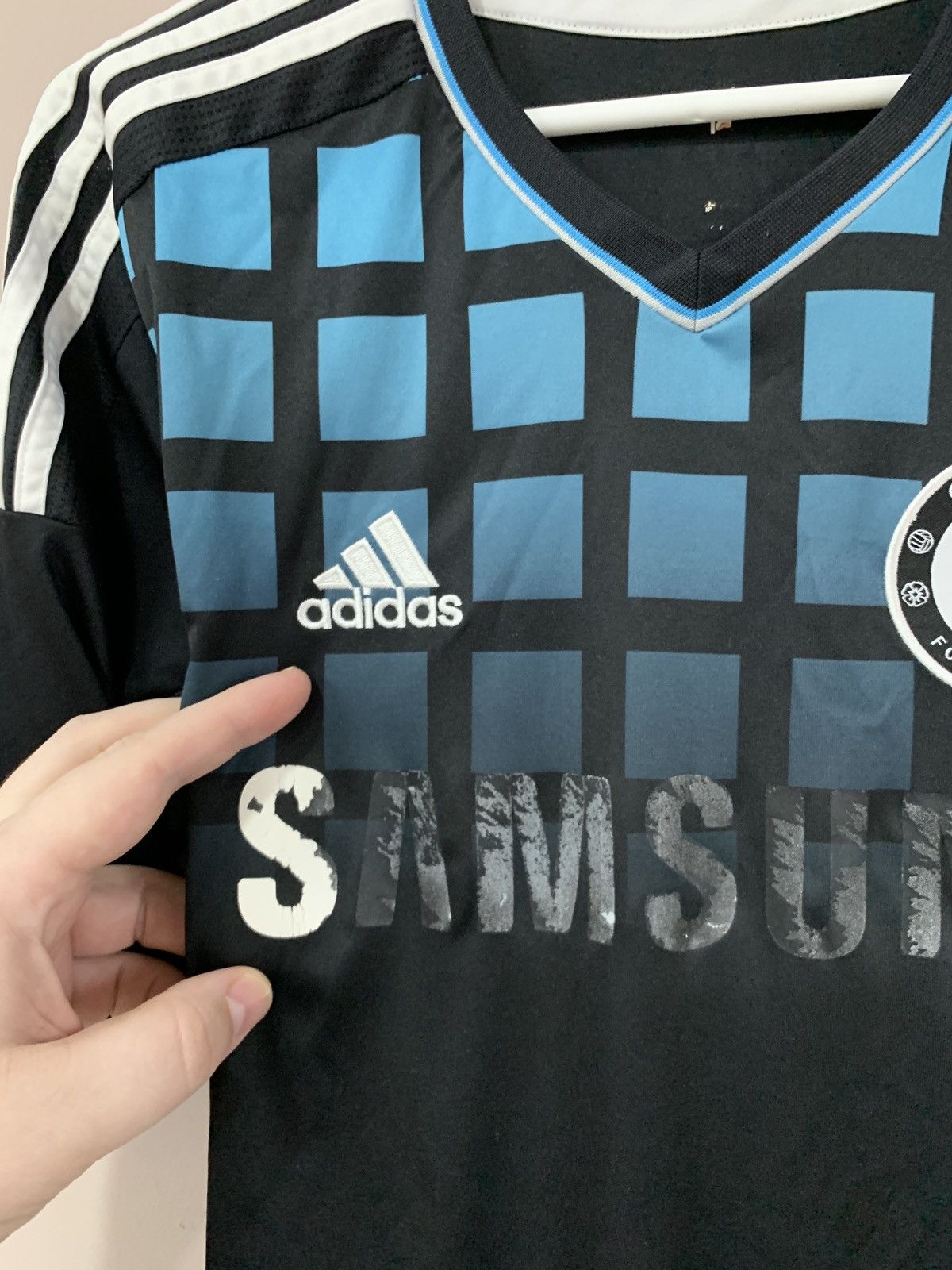 Adidas Chelsea London Away Football Shirt Adidas Soccer LUKAKU #18 Size US S / EU 44-46 / 1 - 5 Thumbnail