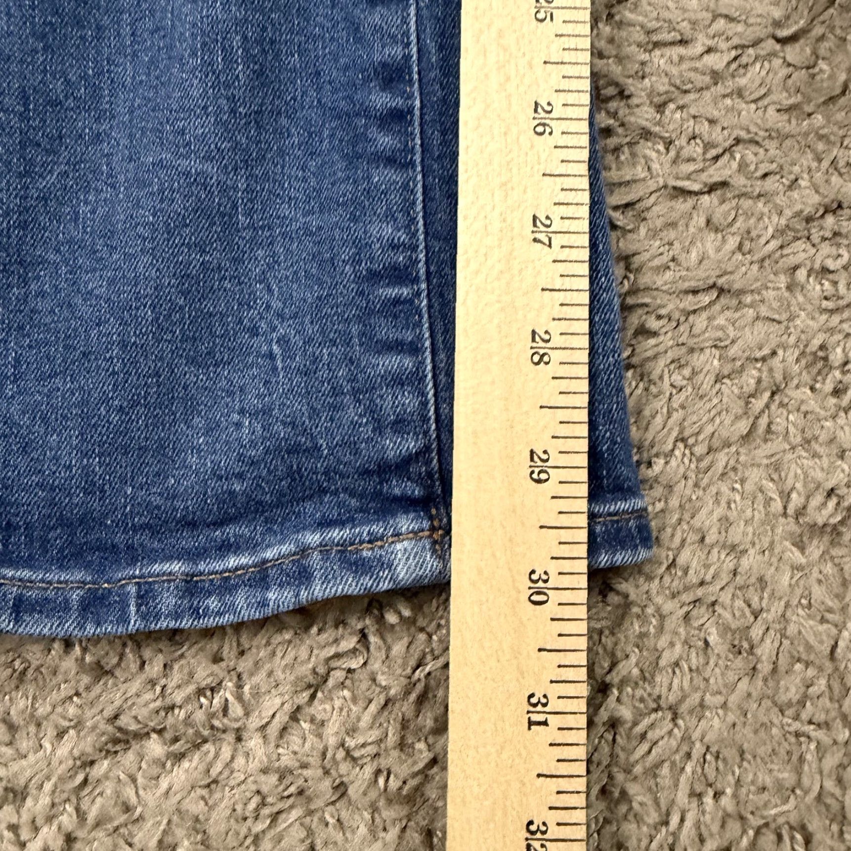 Express Express Jeans Womens 6 Boot Cut High Rise Medium Wash Stretch Denim 90s 25x30 Blue Cotton Blend Logo Jeans Womens 90s Size 28" / US 6 / IT 42 - 7 Thumbnail