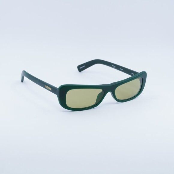 Jacquemus Jacquemus CAPRI JAC/55 C3 Sunglasses Matte Green Rectangle Size ONE SIZE - 4 Thumbnail