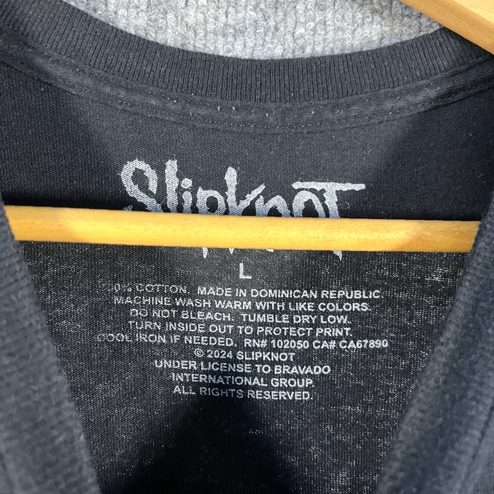 Doublet Slipknot Tee T-Shirt Mens Large Black Double Sided Barcode Official Band Graphic Print Shirt Size US L / EU 52-54 / 3 - 4 Thumbnail