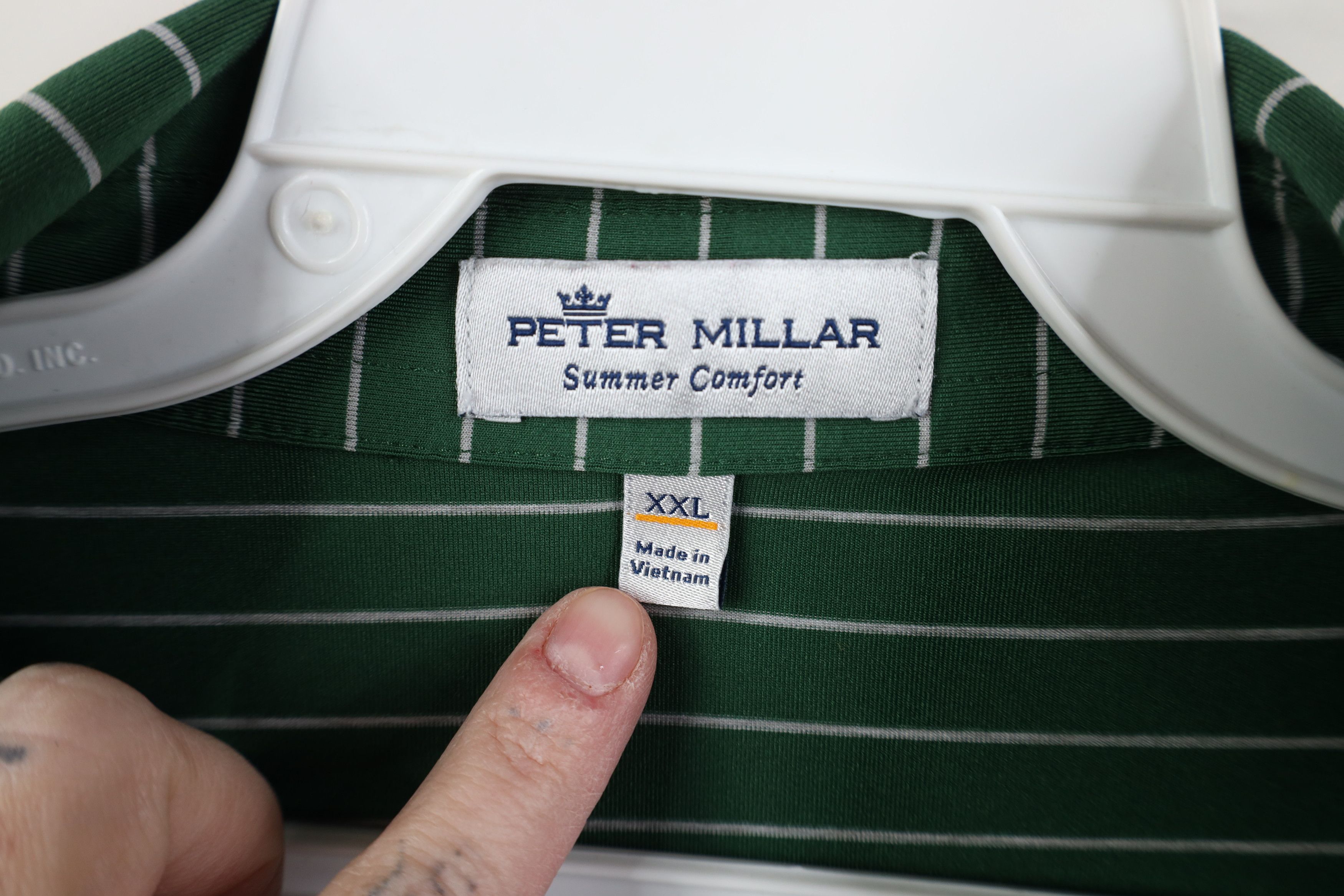 Peter Millar Peter Millar Summer Comfort Striped Knit Golf Polo Shirt Size US XXL / EU 58 / 5 - 4 Thumbnail