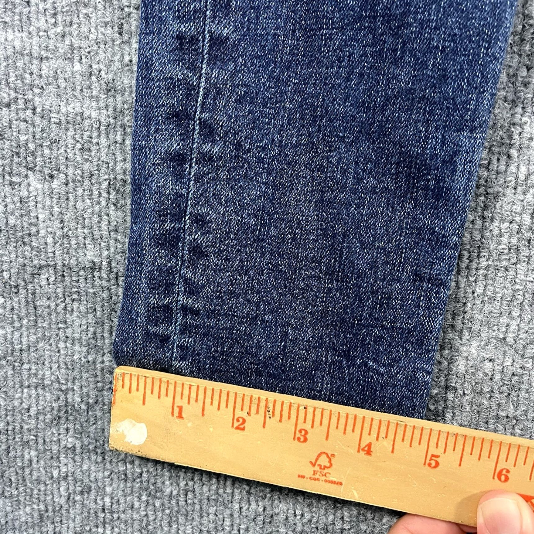 Rag & Bone Rag & Bone Women's Jeans Skinny High Rise 28 Blue Medium Wash Whiskers W1532K520ELC Size 28" / US 6 / IT 42 - 6 Thumbnail