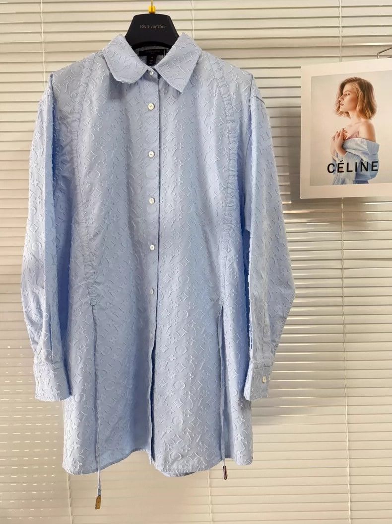 Louis Vuitton Louis Vuitton Embossed shirt Size XXS / US 00 / IT 34 - 1 Thumbnail