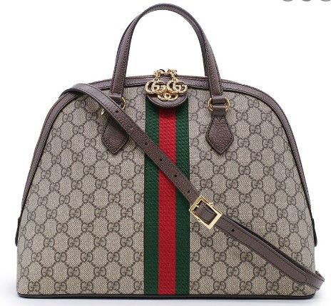 Gucci Offdia GG Supreme Medium Shoulder Bag Beige
