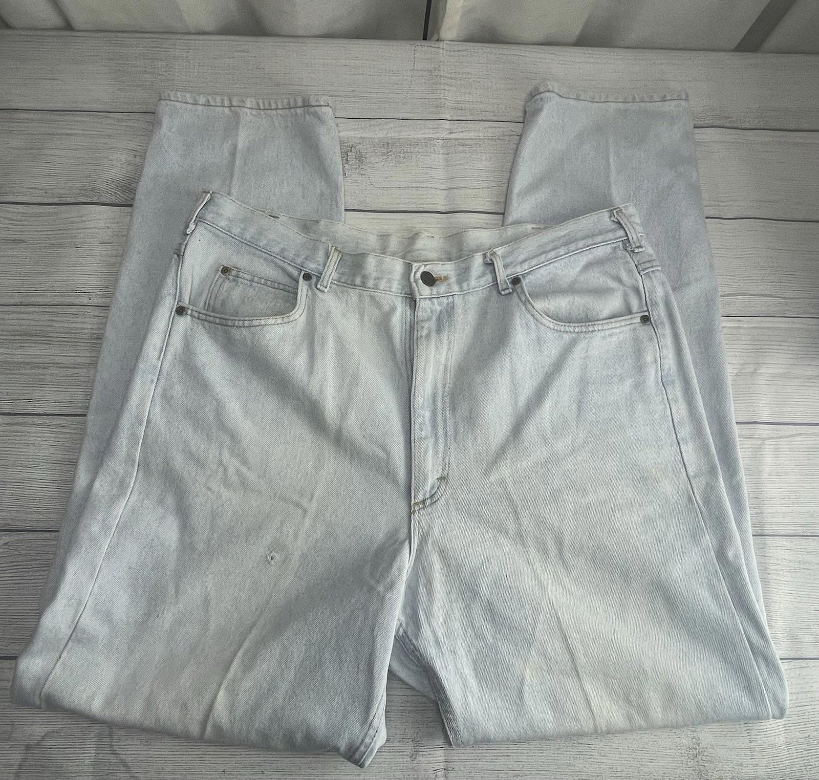 Lee Vintage Lee Riders Denim Jeans 40x34 USA 80s Light Wash Size US 40 / EU 56 - 1 Thumbnail