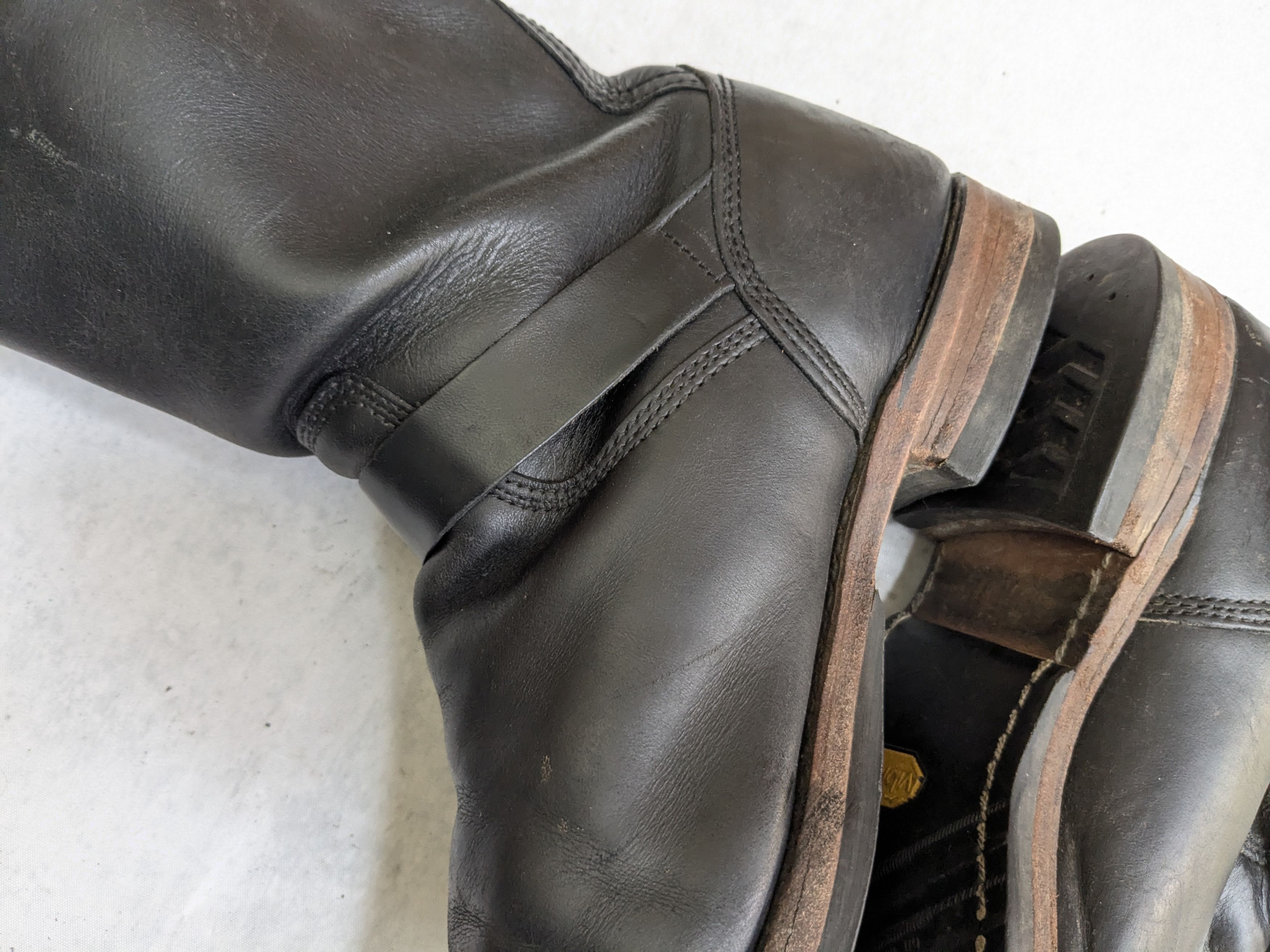 Frye Frye Engineer Boots Black Leather 10 M Leather Buckle Size US 10 / EU 43 - 14 Thumbnail