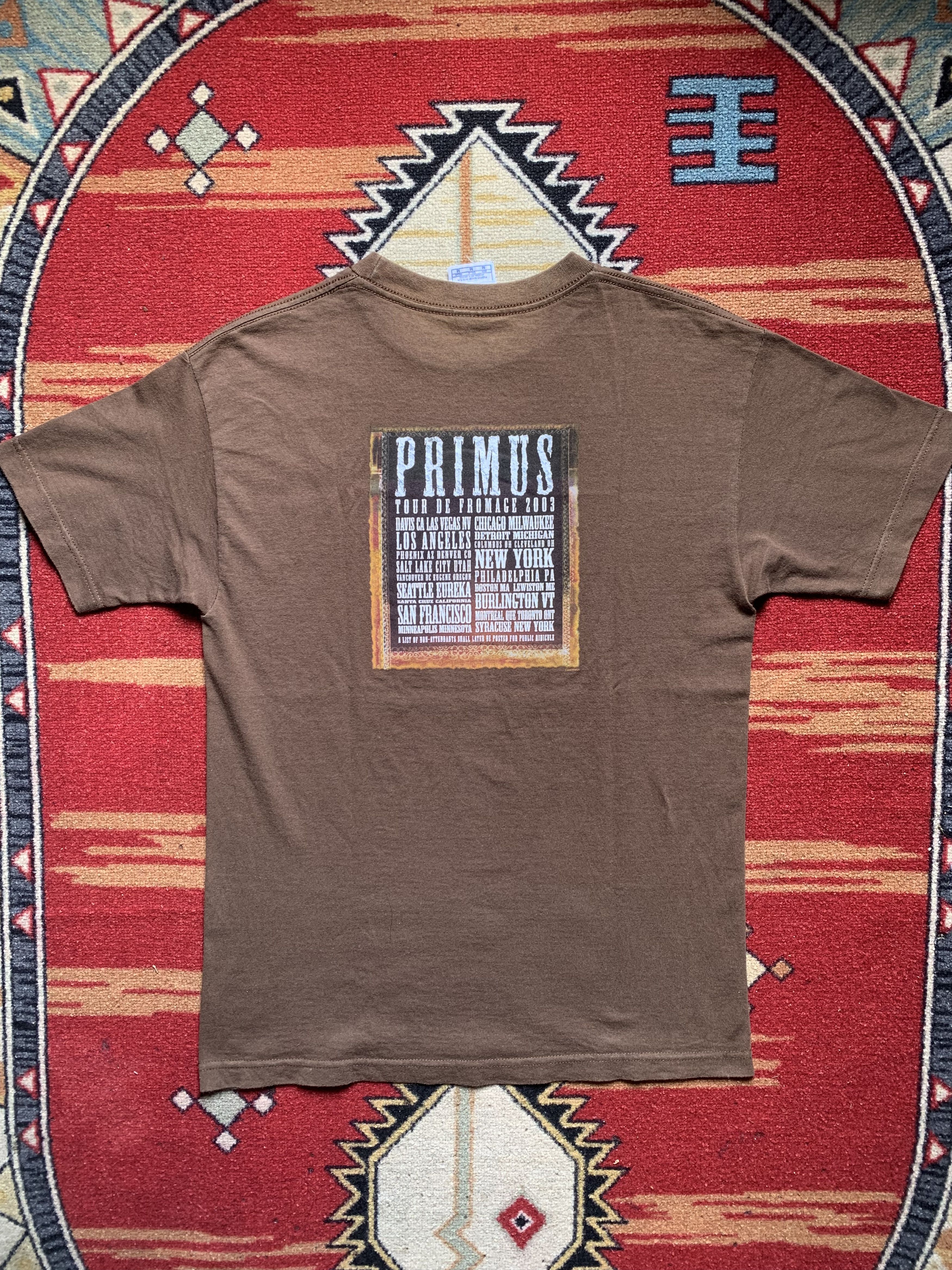 Band Tees Primus Tour de Fromage 2003 Size US M / EU 48-50 / 2 - 2 Thumbnail