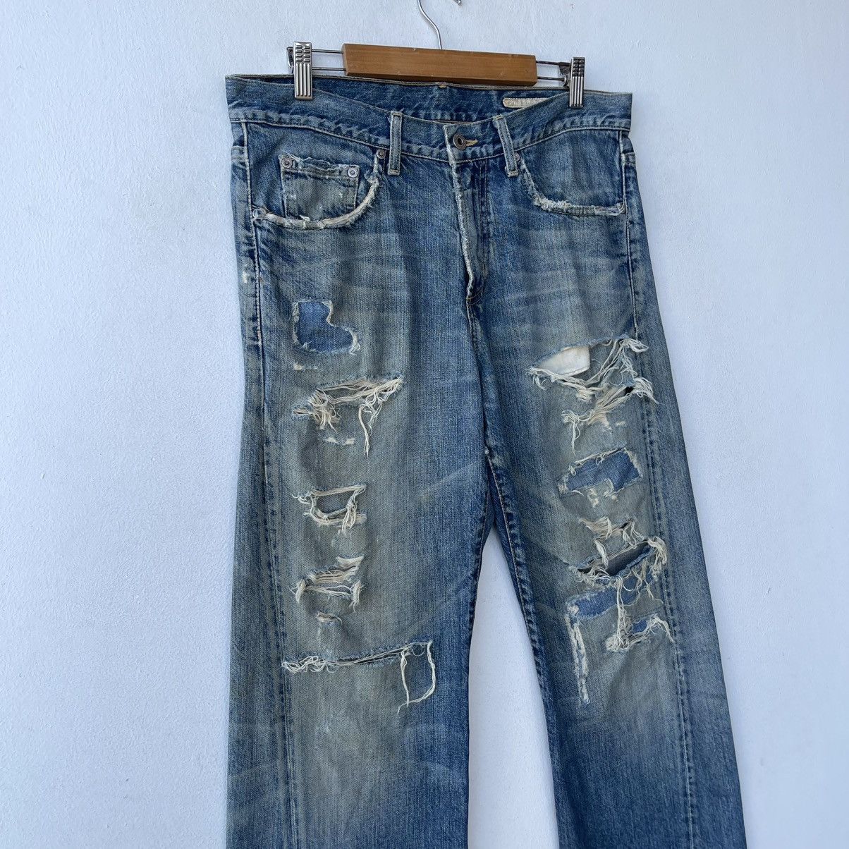Chip & Pepper Archival Chip & Pepper Destroyed Boro Denim Jeans Size US 31 - 4 Thumbnail