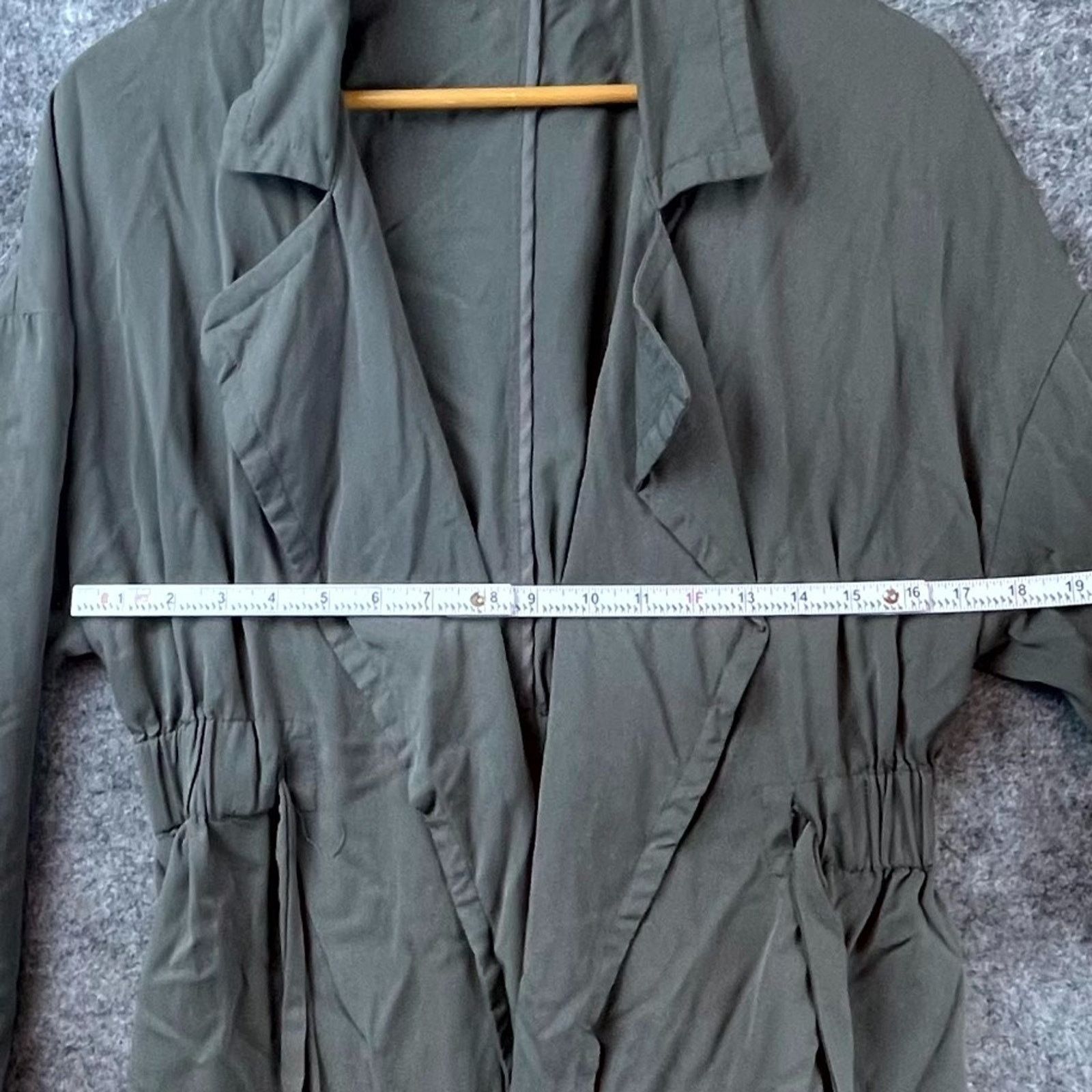 ASTR The Label ASTR The Label Trench Dress Womens Small Green Open Front Size S / US 4 / IT 40 - 4 Thumbnail