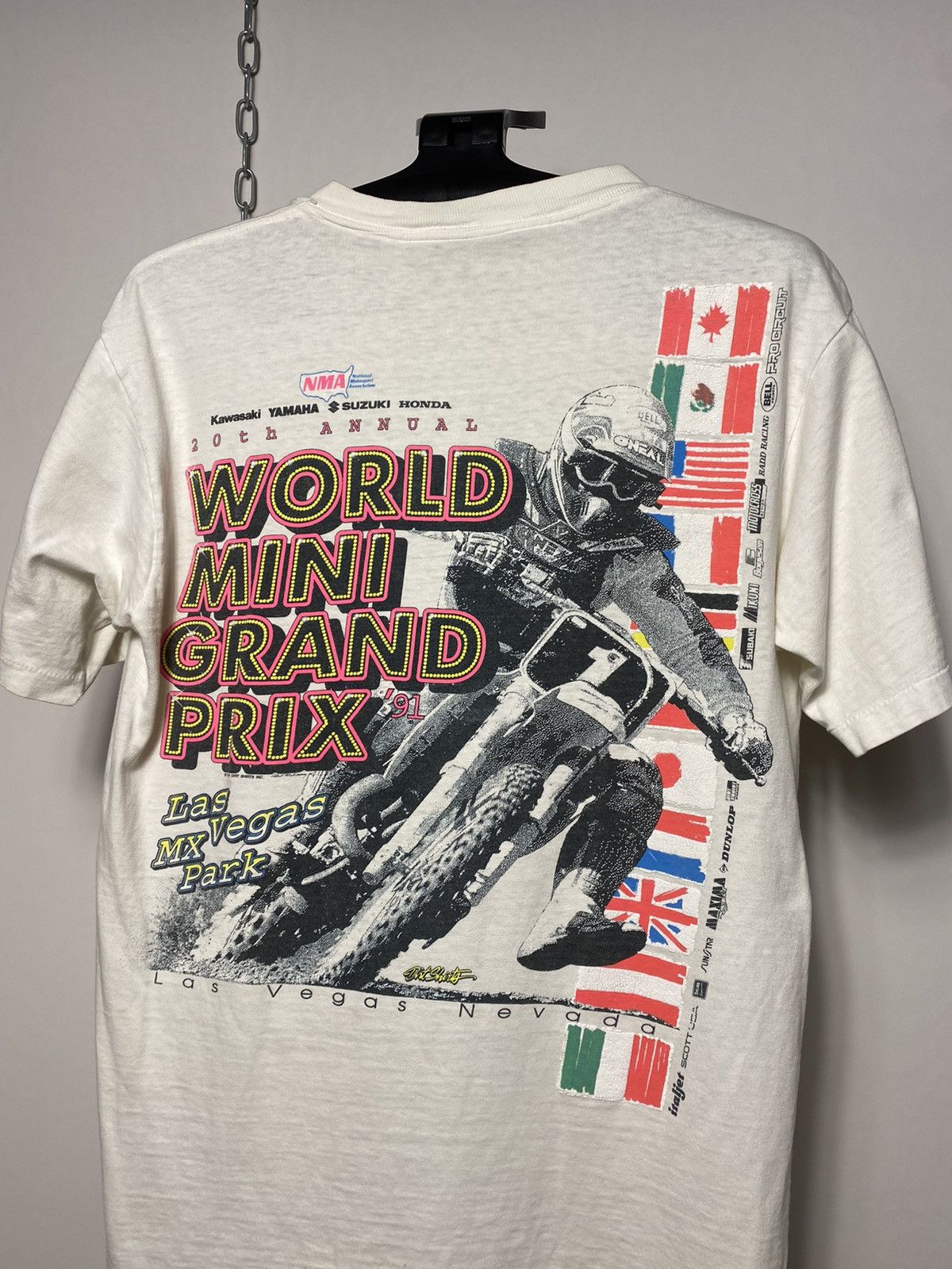 Vintage 1991 Las Vegas Oneal World Grand Prix dirt shirt tee