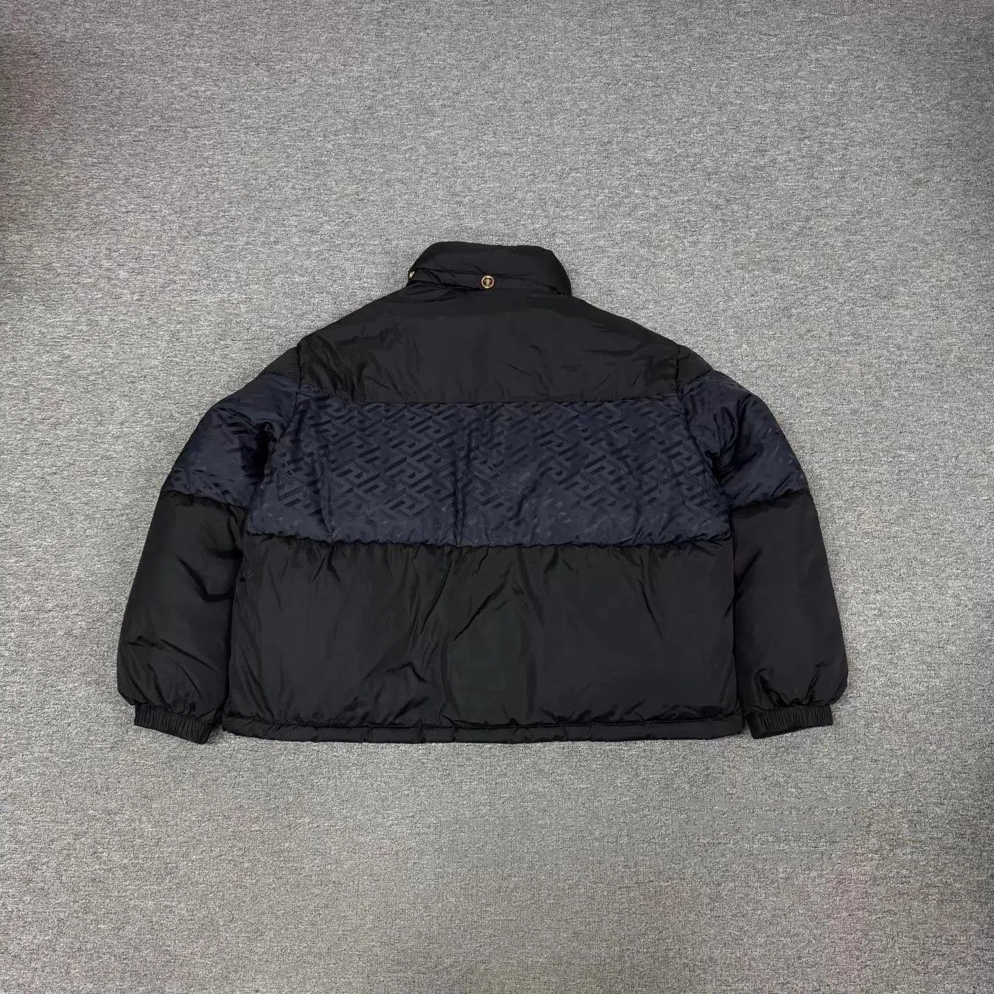 Versace Black Puffer Jacket with Button Front and Pockets. Size US M / EU 48-50 / 2 - 2 Thumbnail