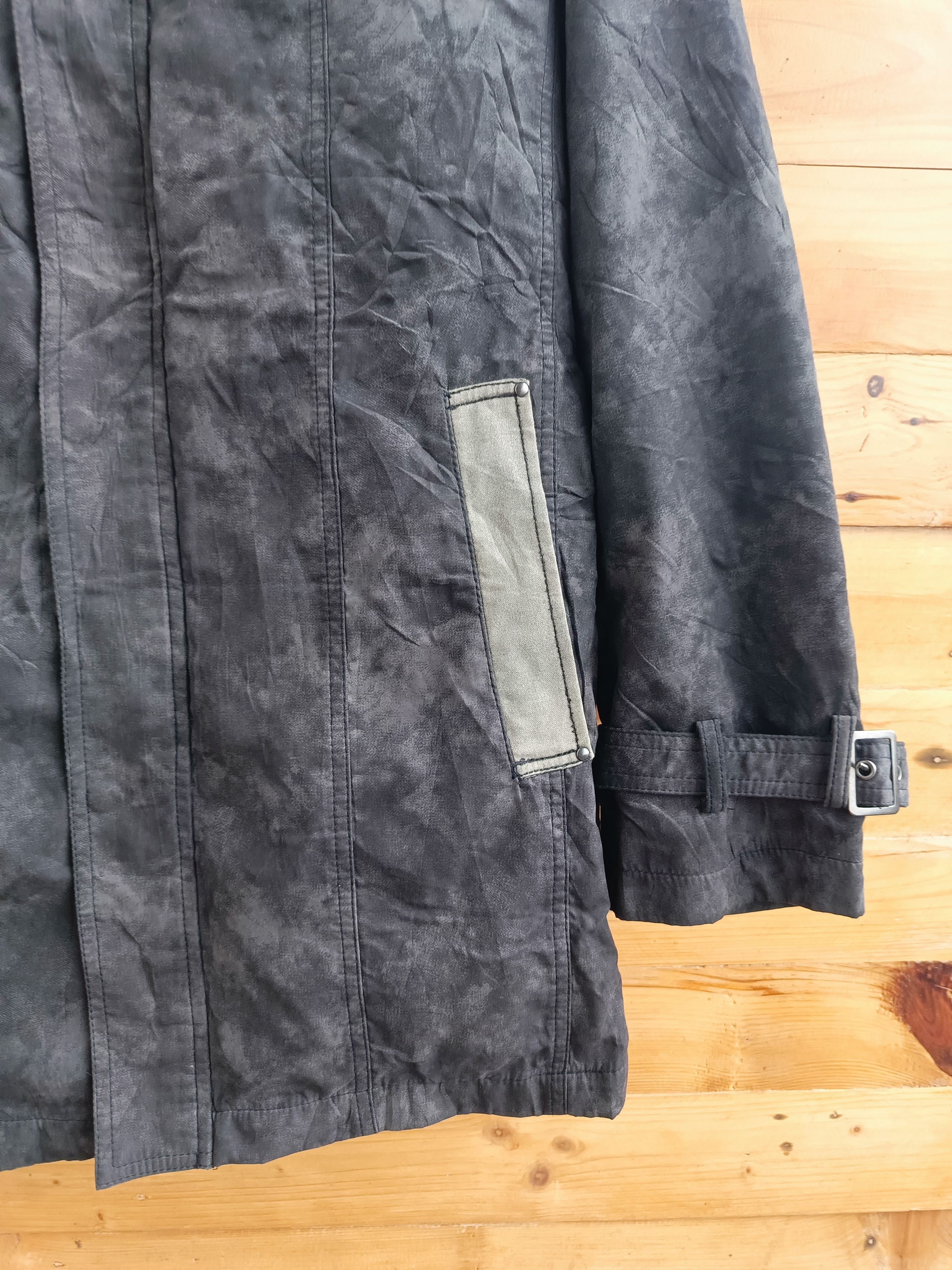 14th Addiction Create Barefoot Double Layer Black Acid Wash Bondage Jacket Size US L / EU 52-54 / 3 - 7 Thumbnail