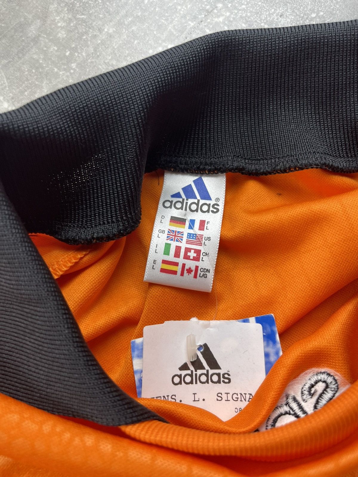 Adidas × Vintage Vintage Adidas Jens Lehmann Goalkeeper Jersey 1 Orange Black Size US L / EU 52-54 / 3 - 9 Thumbnail