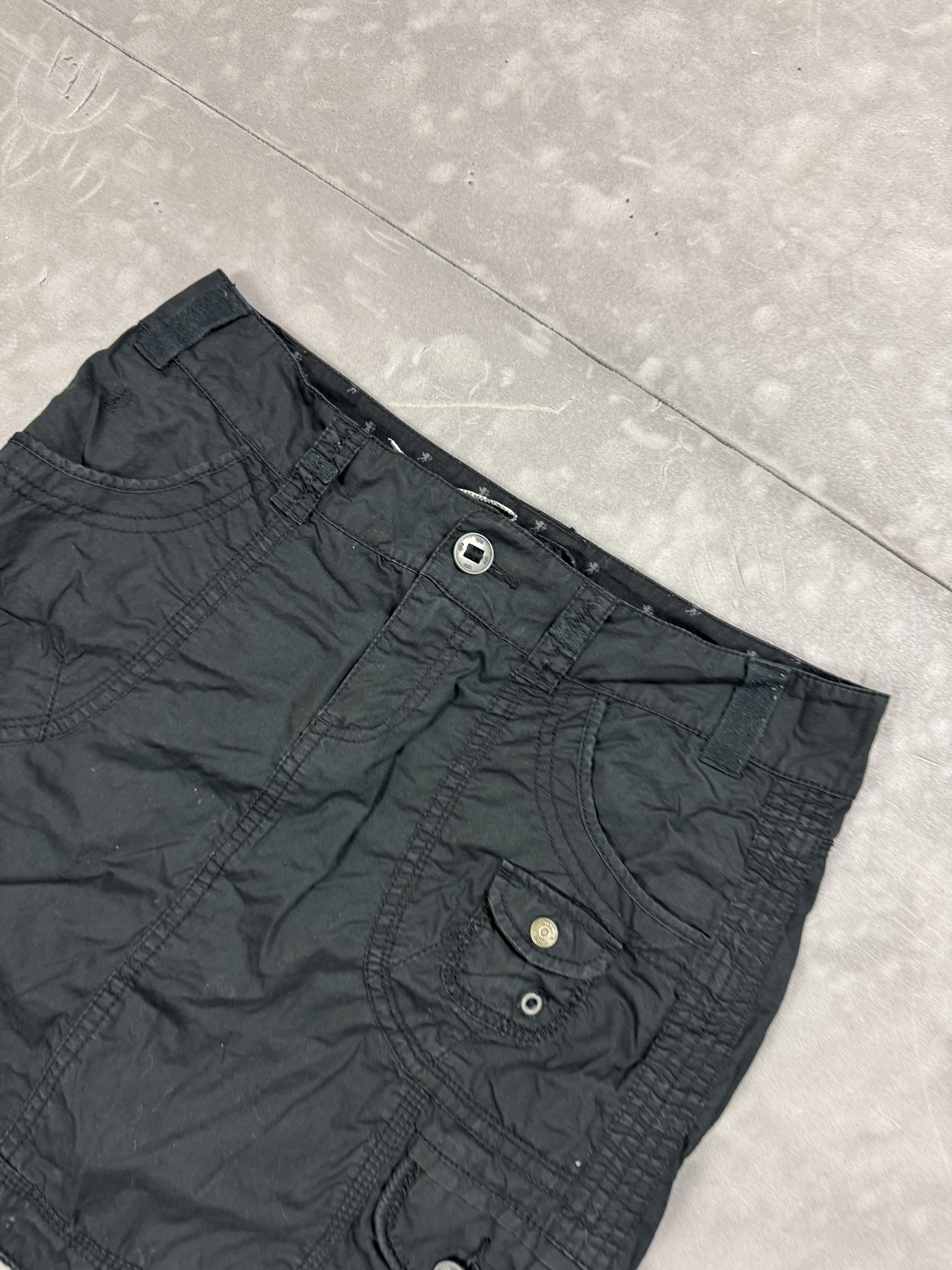 Vintage Cargo mini skirt y2k washed 90s 80s vintage Size 26" / US 2 / IT 38 - 5 Thumbnail