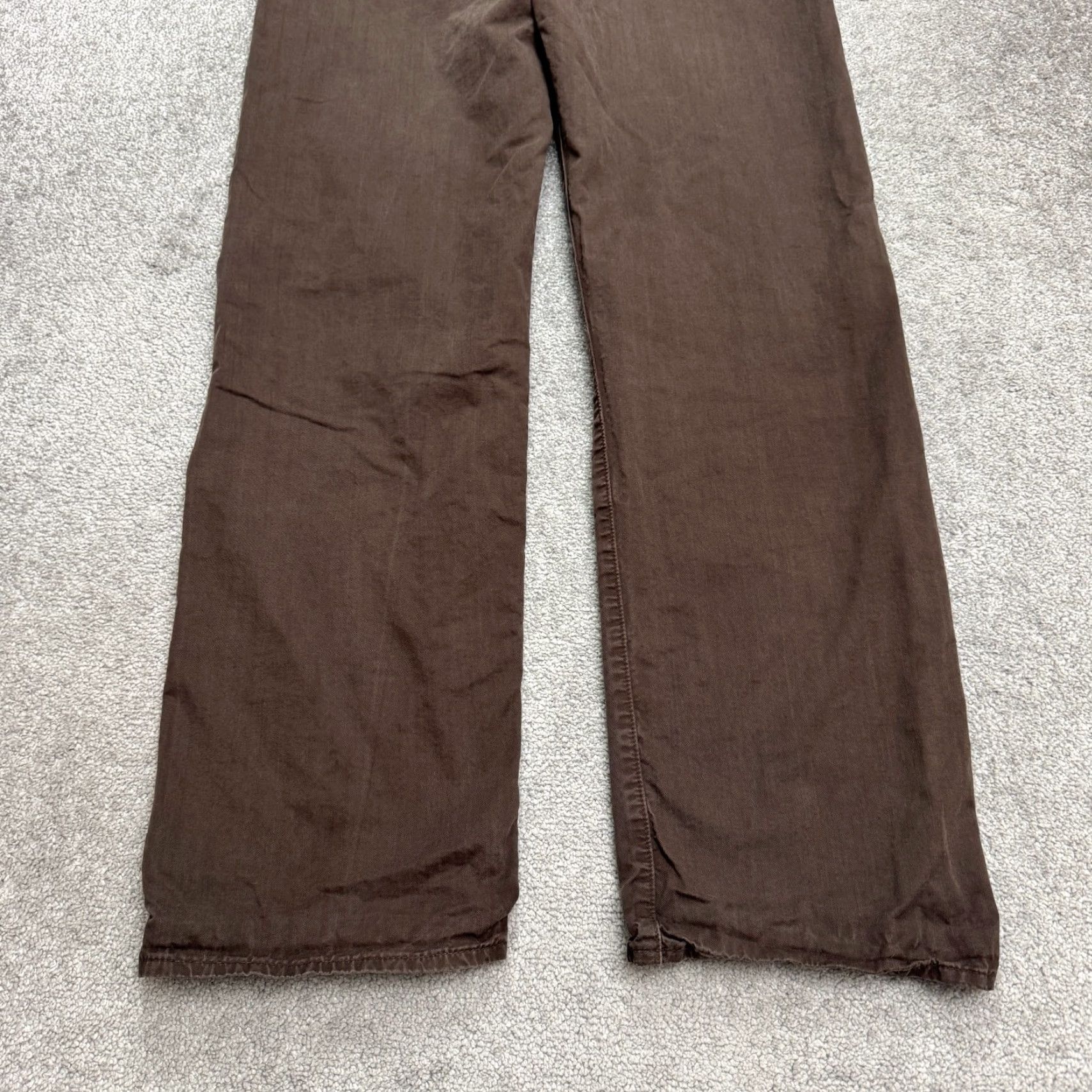 Hugo Boss HUGO BOSS Jeans Mens 36x34 Brown Cotton Denim Straight Leg Button Fly 5-Pocket Regular Size US 36 / EU 52 - 3 Thumbnail