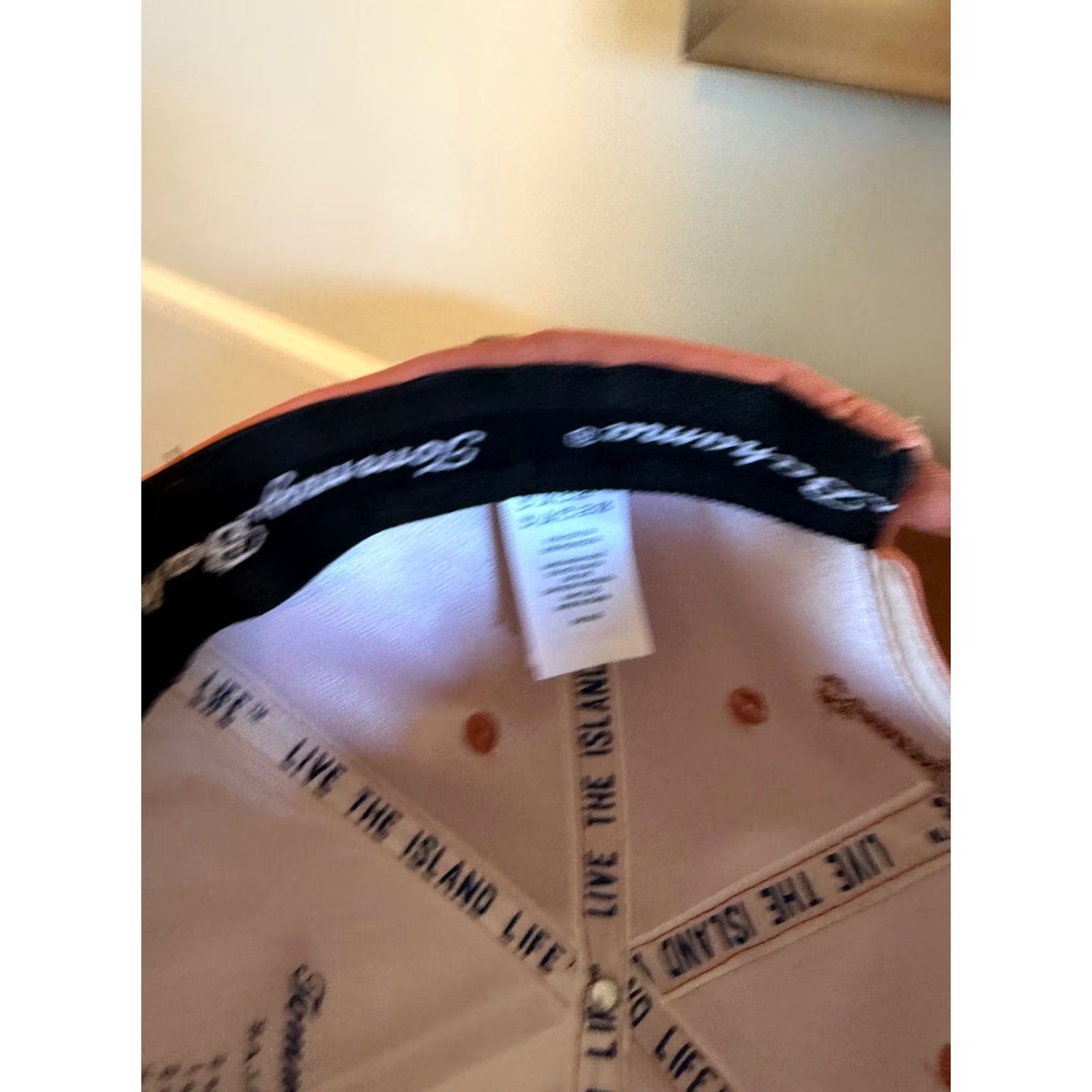 Tommy Bahama Tommy Bahama Hat Strapback Adjustible Peach One Size Unisex Adults Baseball Cap Beach Casual Size ONE SIZE - 5 Thumbnail