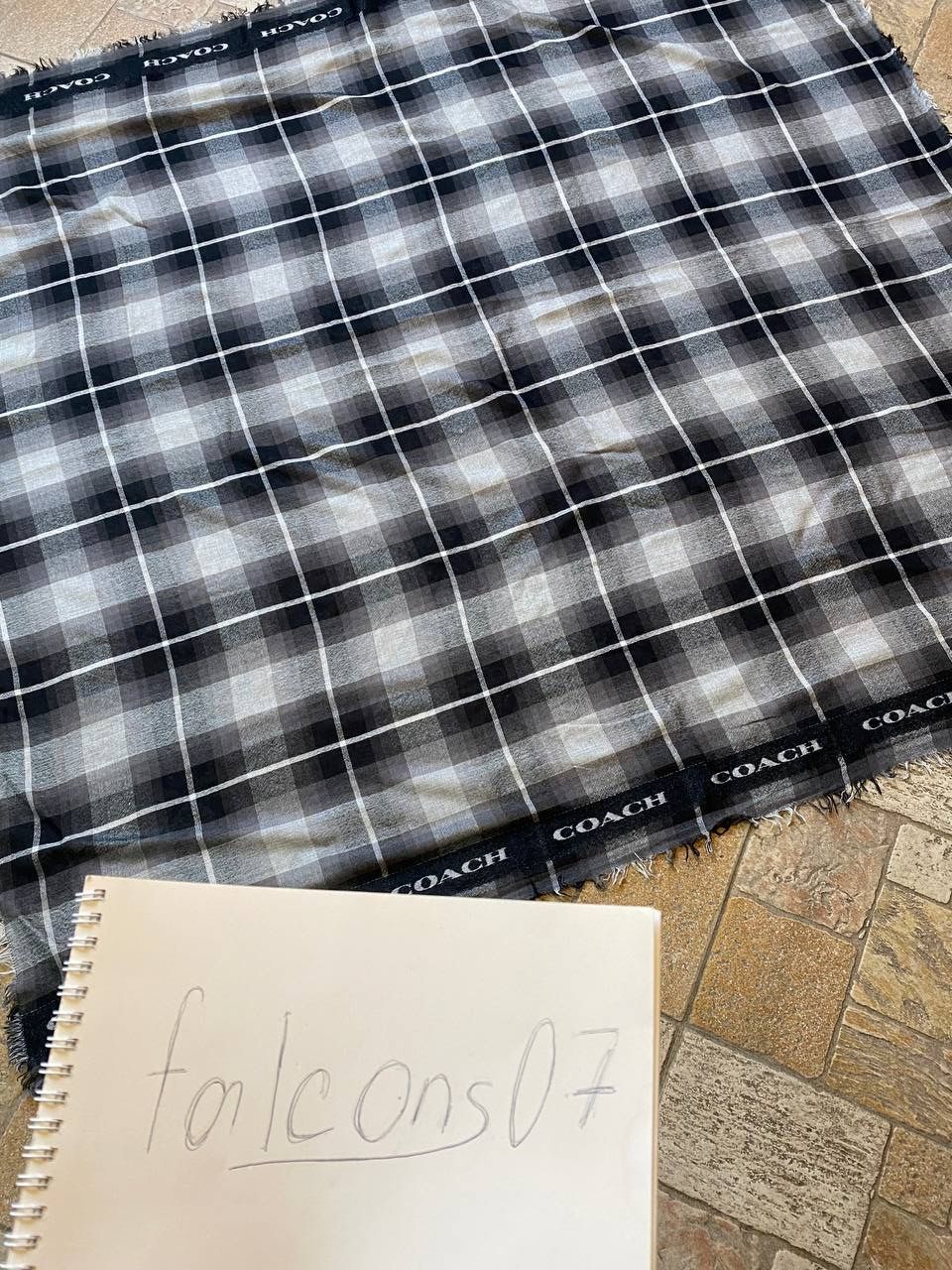 Coach Coach Check Logo Square Scarf Size ONE SIZE - 2 Thumbnail