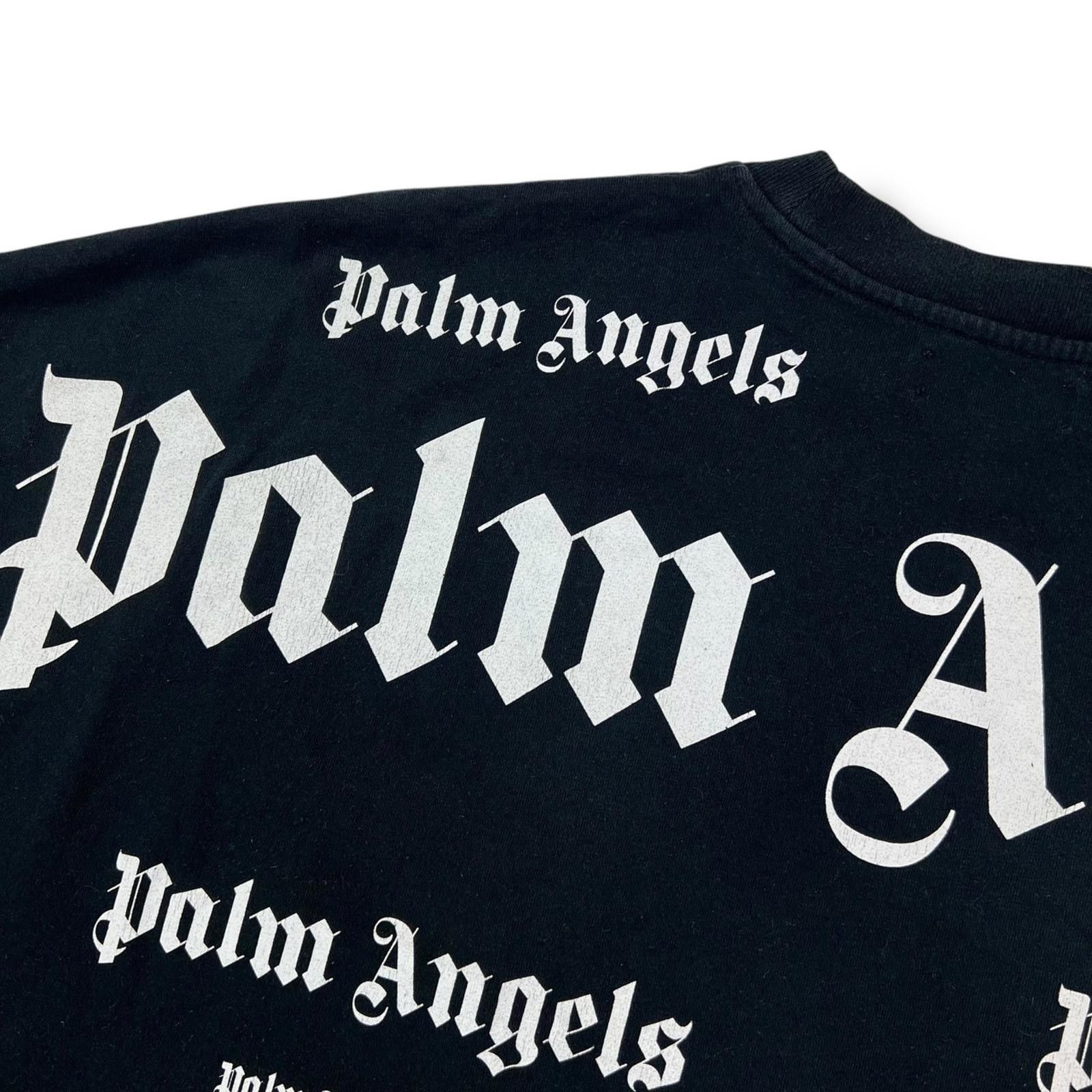 Palm Angels Palm Angels Multi Logo Black T-Shirt Size US M / EU 48-50 / 2 - 4 Thumbnail