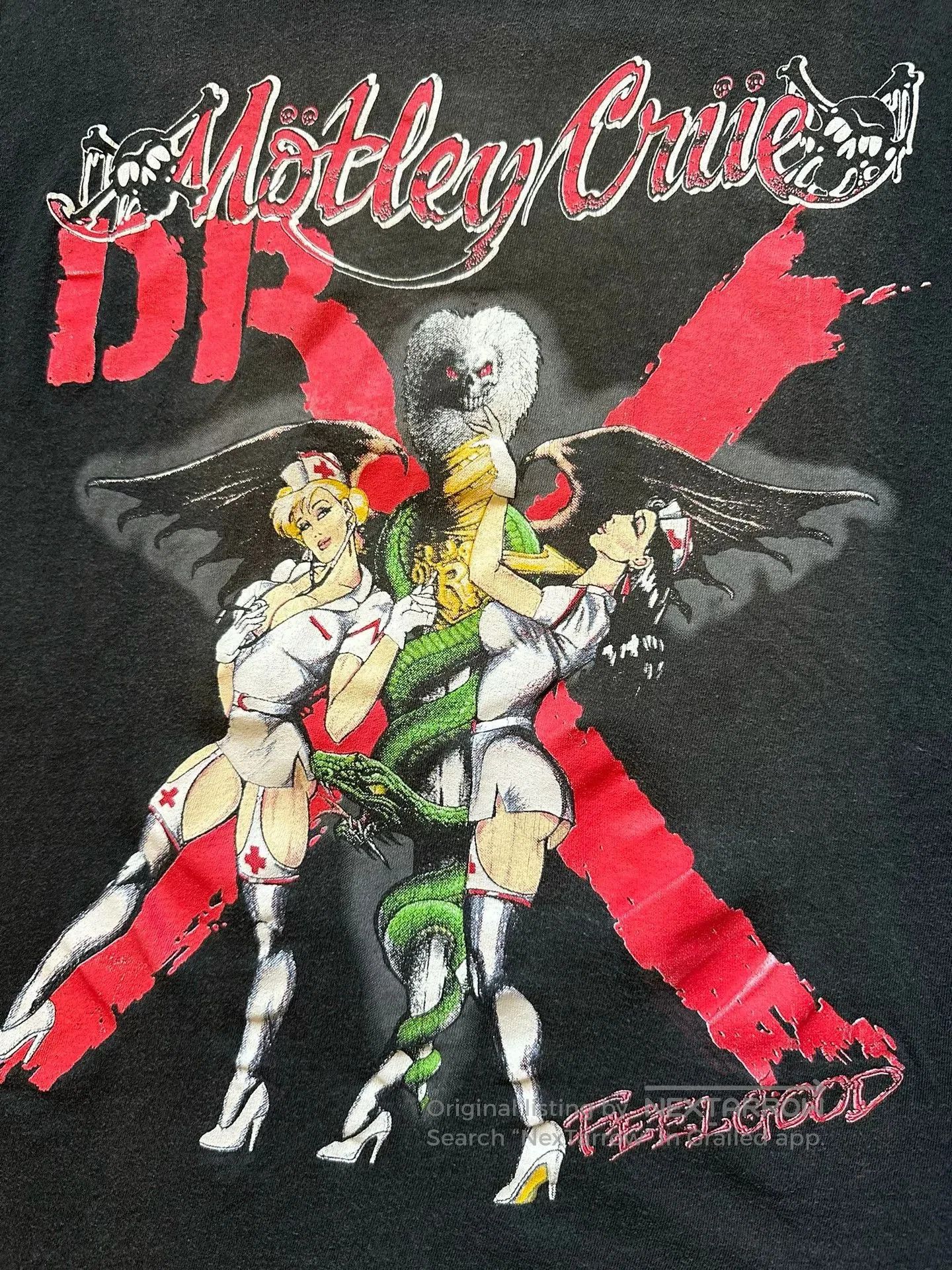 Vintage Motley Crue 80s Vintage Tee. Size US S / EU 44-46 / 1 - 3 Thumbnail