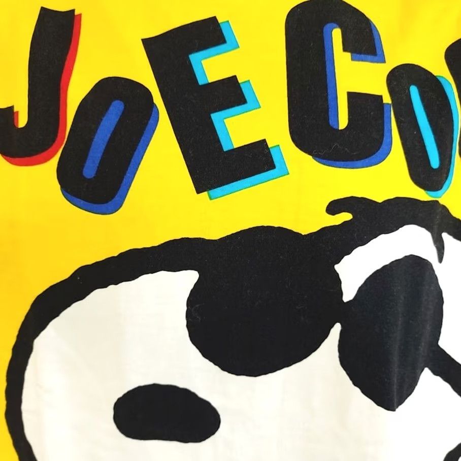 Peanuts VINTAGE Snoopy Joe Cool T Shirt Womens Size Large 80s 90s Suika Peanuts All Over Print Yellow Cotton Tangmo Crew Neck Short Sleeve Size L / US 10 / IT 46 - 3 Thumbnail