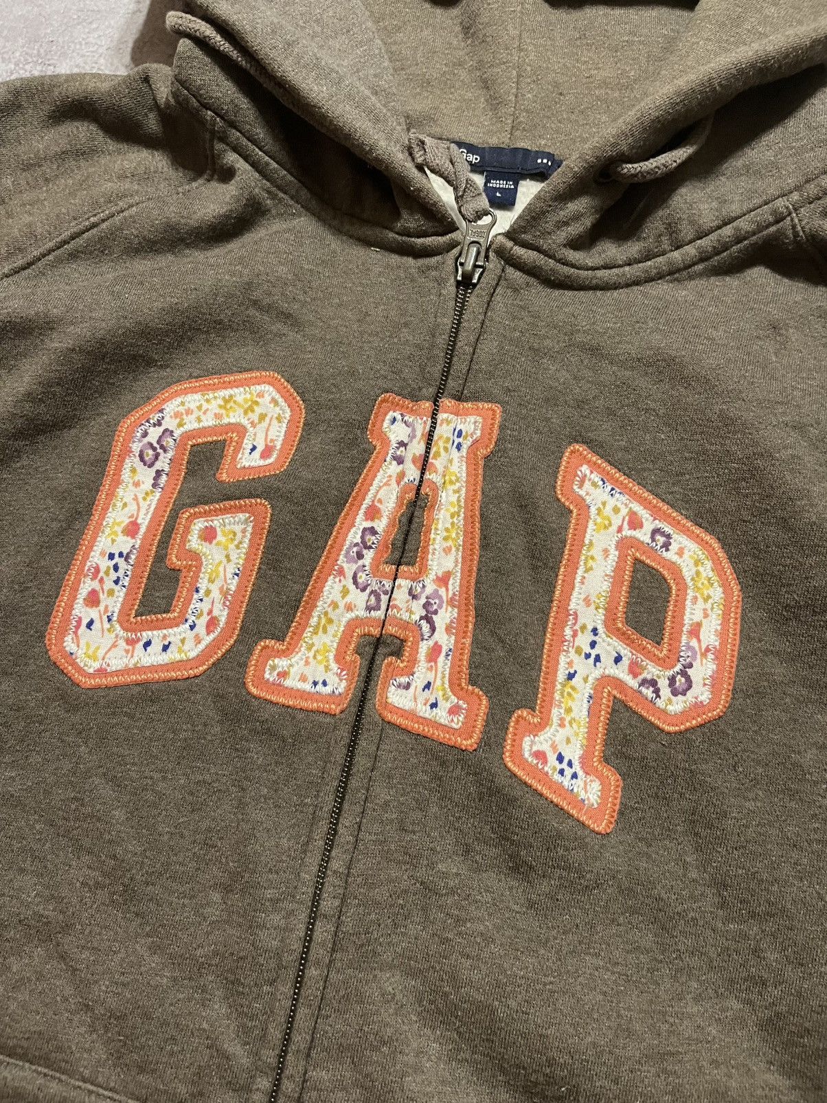 Gap Vintage brown Gap womens hoodie Size L / US 10 / IT 46 - 3 Thumbnail