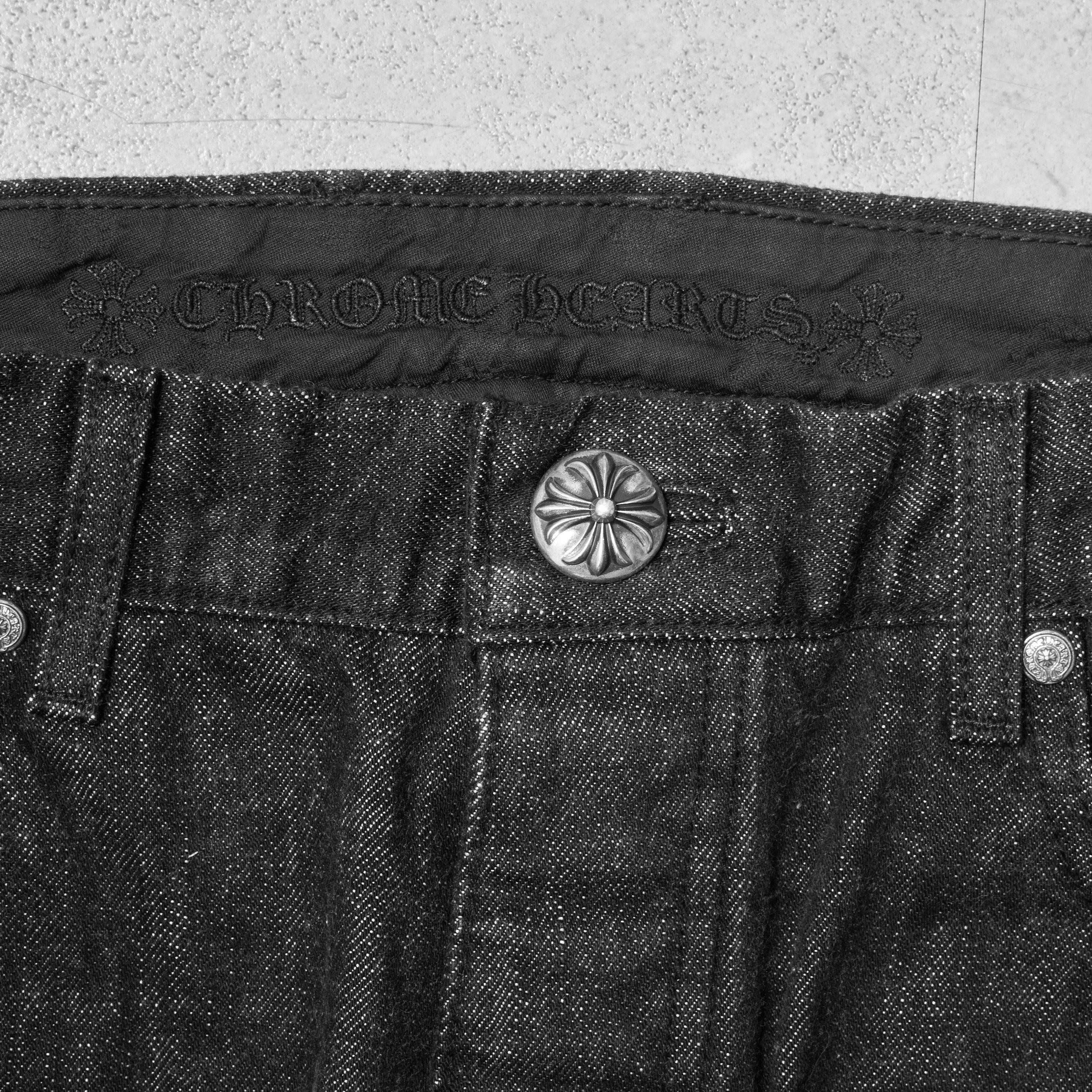 Chrome Hearts CHROME HEARTS Black Double Knee Star Patches Denim Size US 34 / EU 50 - 4 Thumbnail