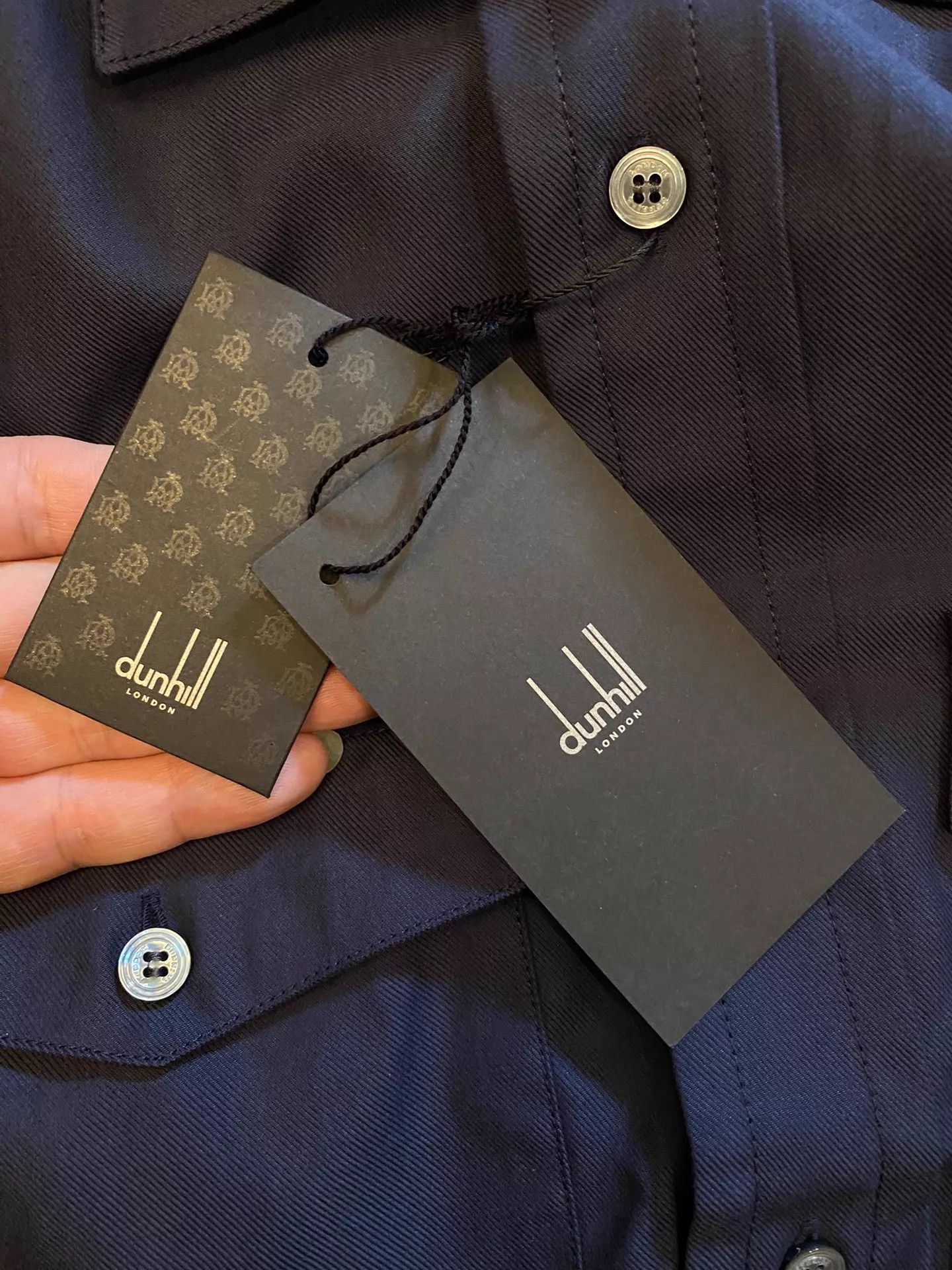 Alfred Dunhill Dunhill Portugal Made MOP Button-Down Shirt Size M Size US M / EU 48-50 / 2 - 4 Thumbnail