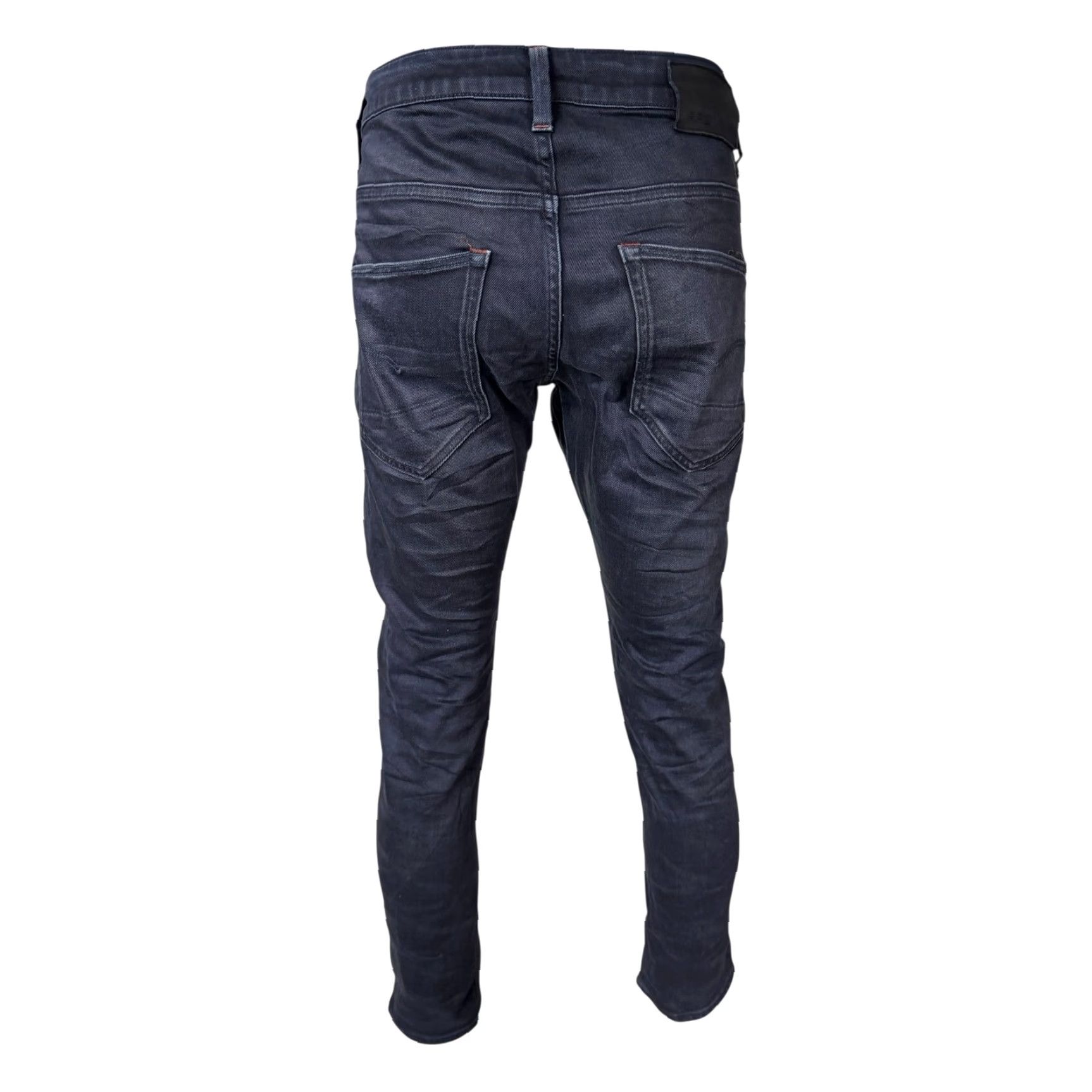 G-Star G-Star RAW 3301 Slim Jeans W33 L30 Mens Dark Grey/Black Denim Zip Fly Slim Jeans Mens W33 L30 Grey Denim Size US 33 - 3 Thumbnail