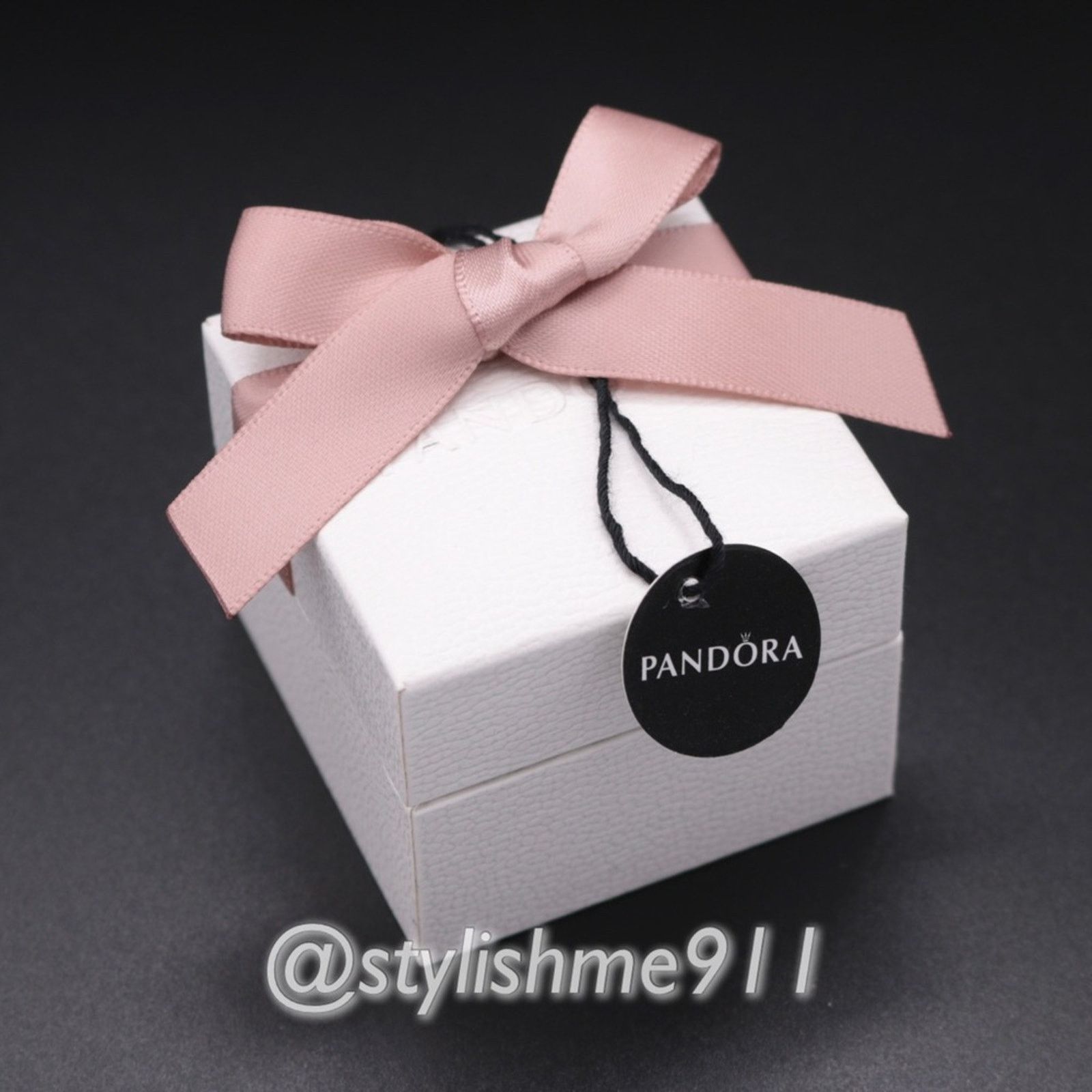 pandora Pandora Charm / Ring Gift Box with Pandora Tag and Bow Size ONE SIZE - 1 Thumbnail
